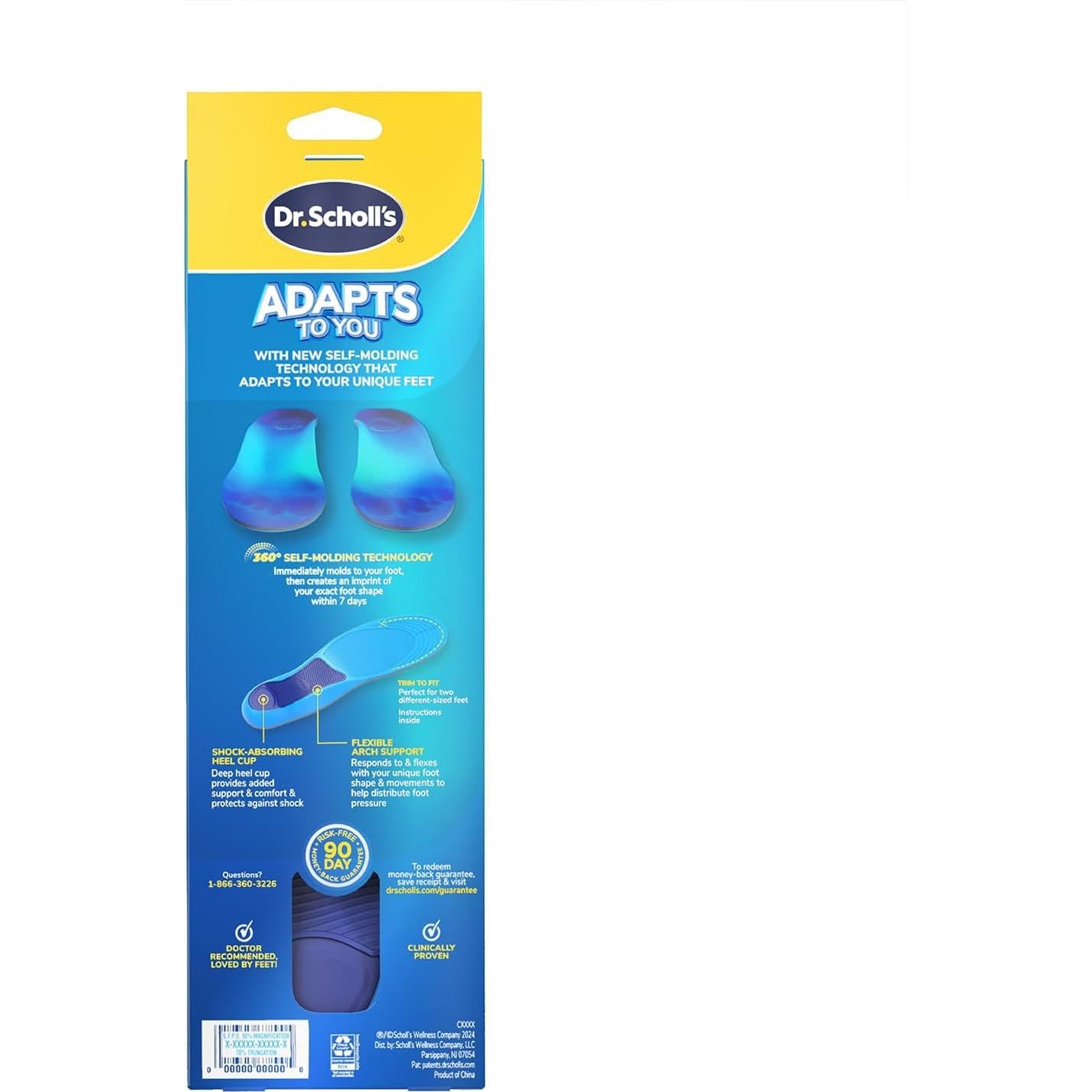 Plantillas Dr. Scholl auto-moldeables para hombres 8-14