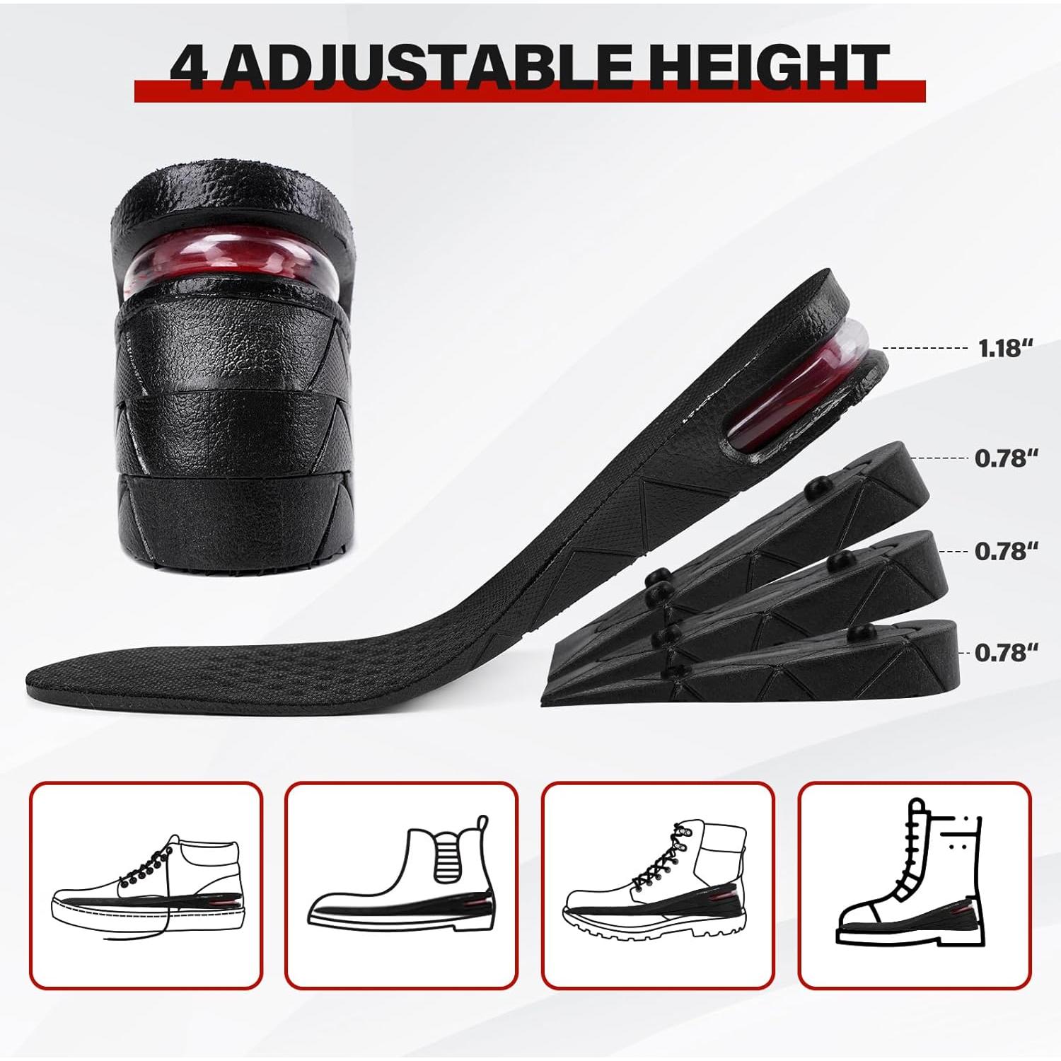 Plantillas de Aumento de Altura ERGOfoot Ajustables Unisex