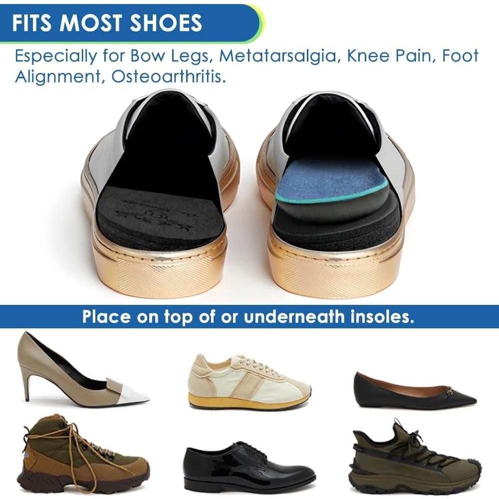 Plantillas Ortopédicas Dr. Shoesert Ajustables 3 Capas - Negro