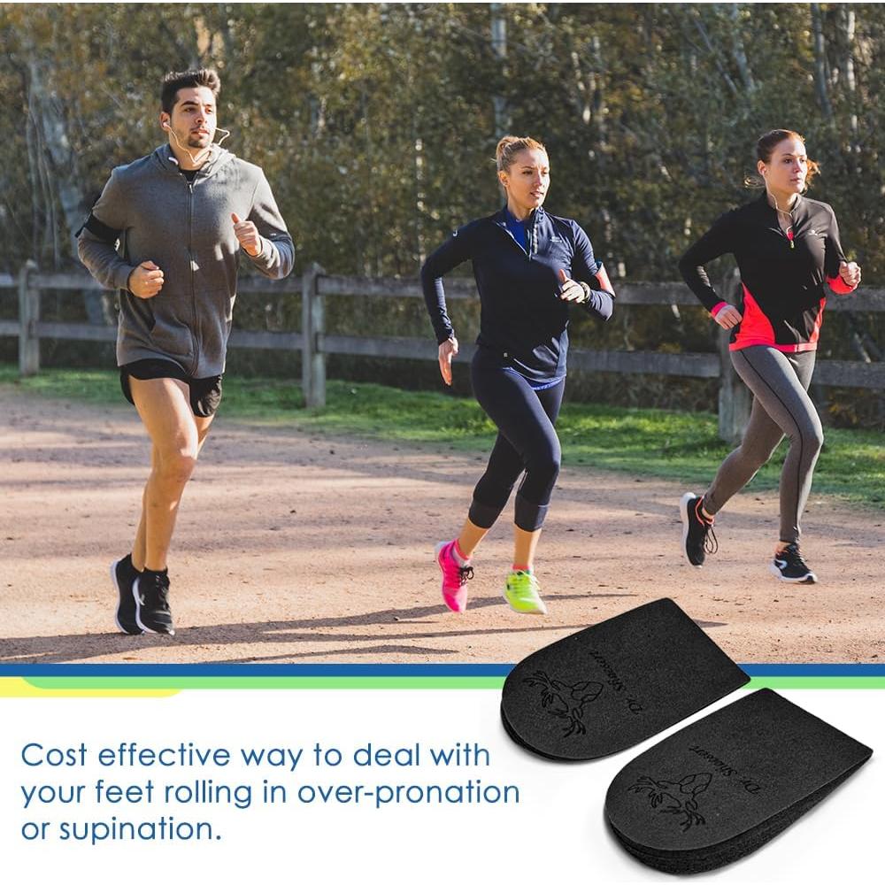 Plantillas Ortopédicas Dr. Shoesert Ajustables 3 Capas - Negro