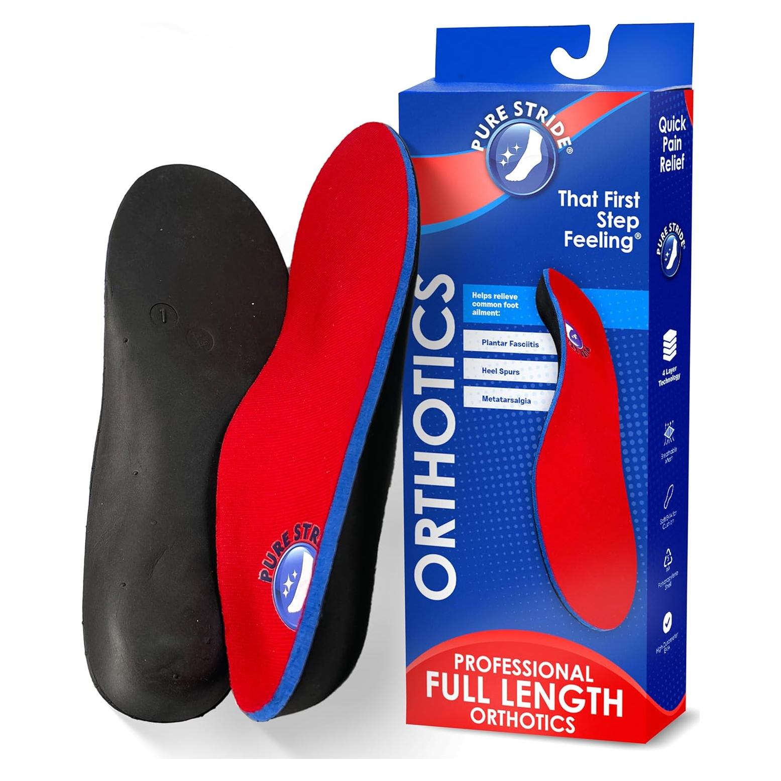 Plantillas Ortopédicas Pure Stride - Alivio Fascitis Plantar