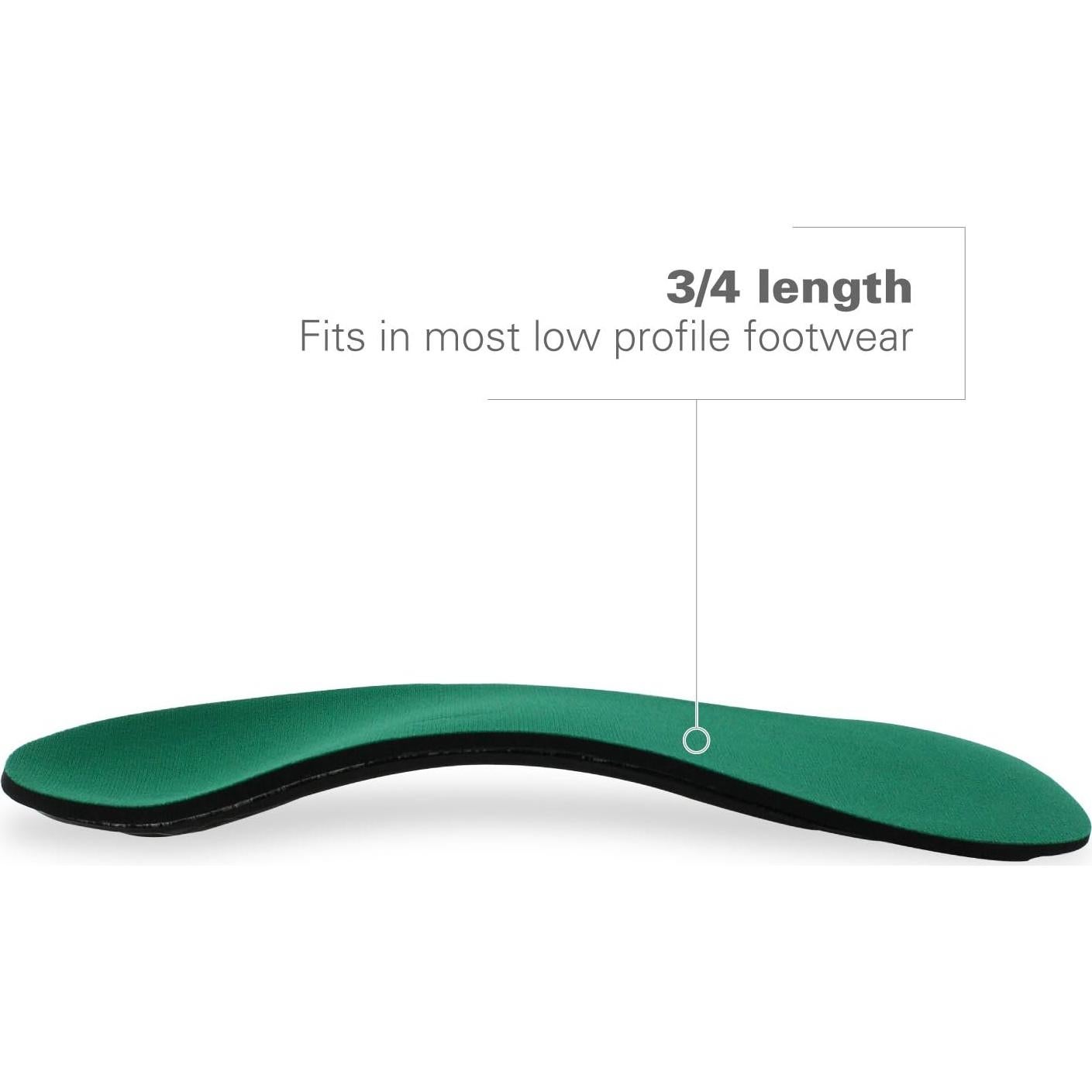 Plantillas Ortopédicas Spenco 3/4 para Arco Unisex 11-12.5