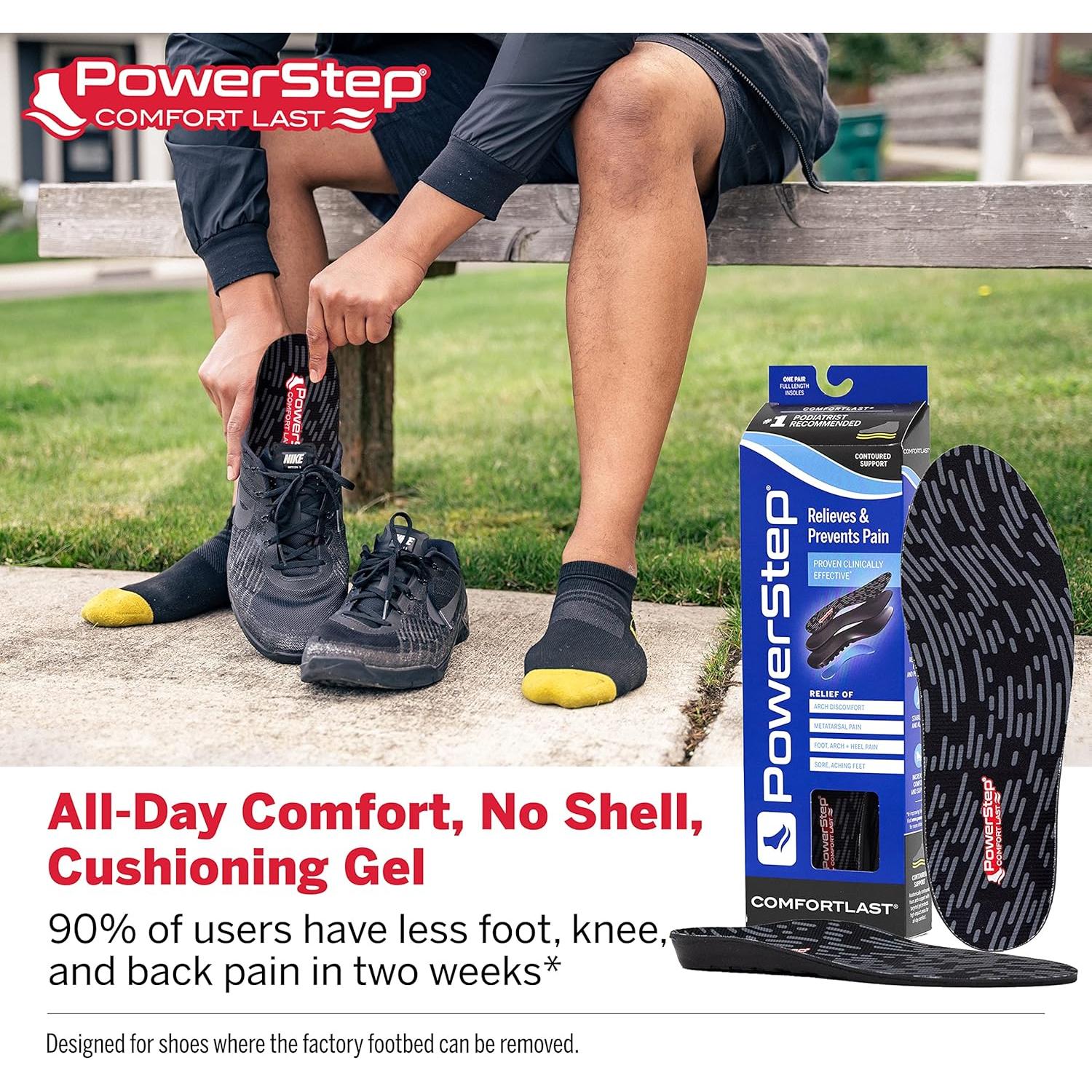 Plantillas PowerStep ComfortLast Gel Amortiguadoras Unisex