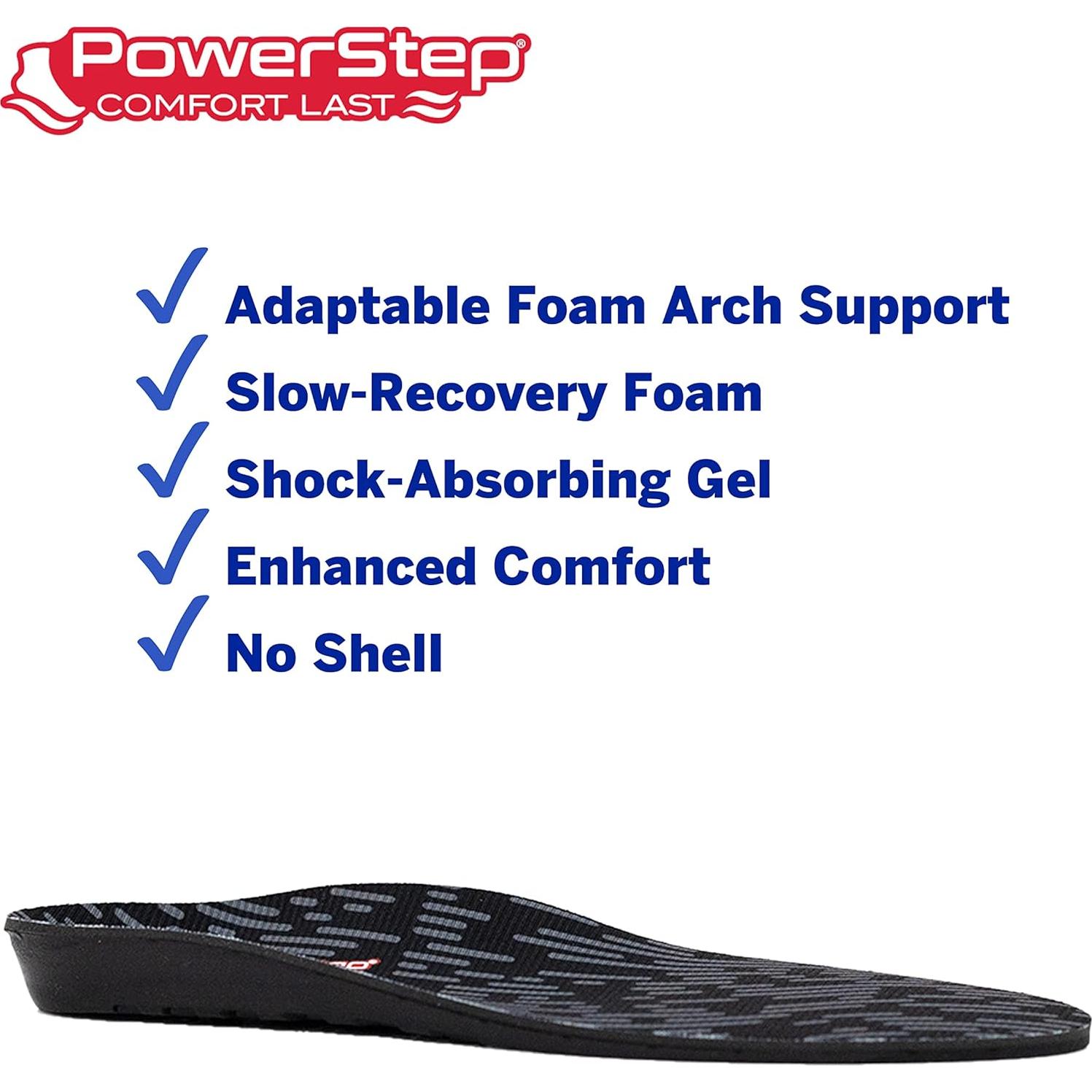 Plantillas PowerStep ComfortLast Gel Amortiguadoras Unisex