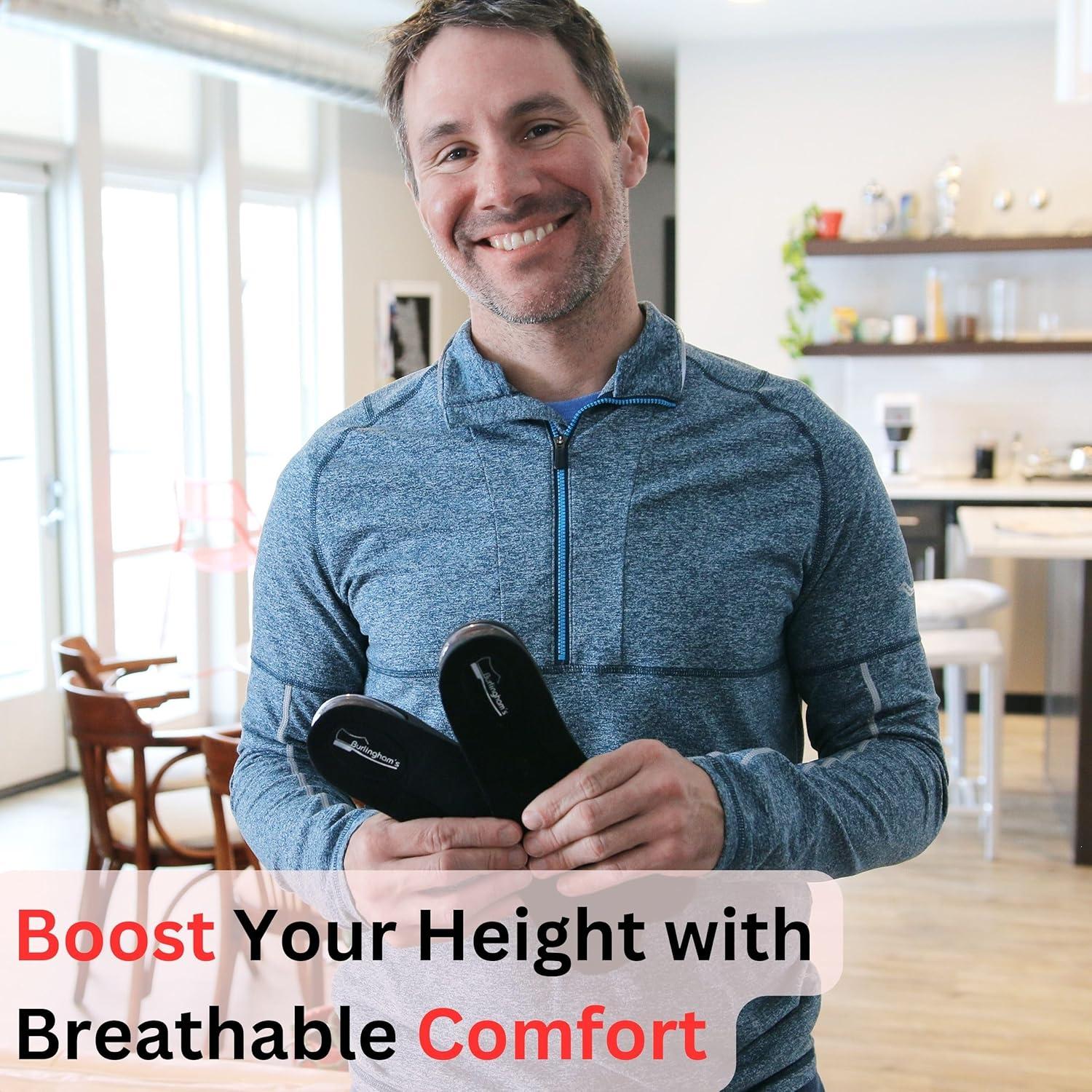 Plantillas Elevadoras de Altura Burlingham 5.08 cm Acolchadas