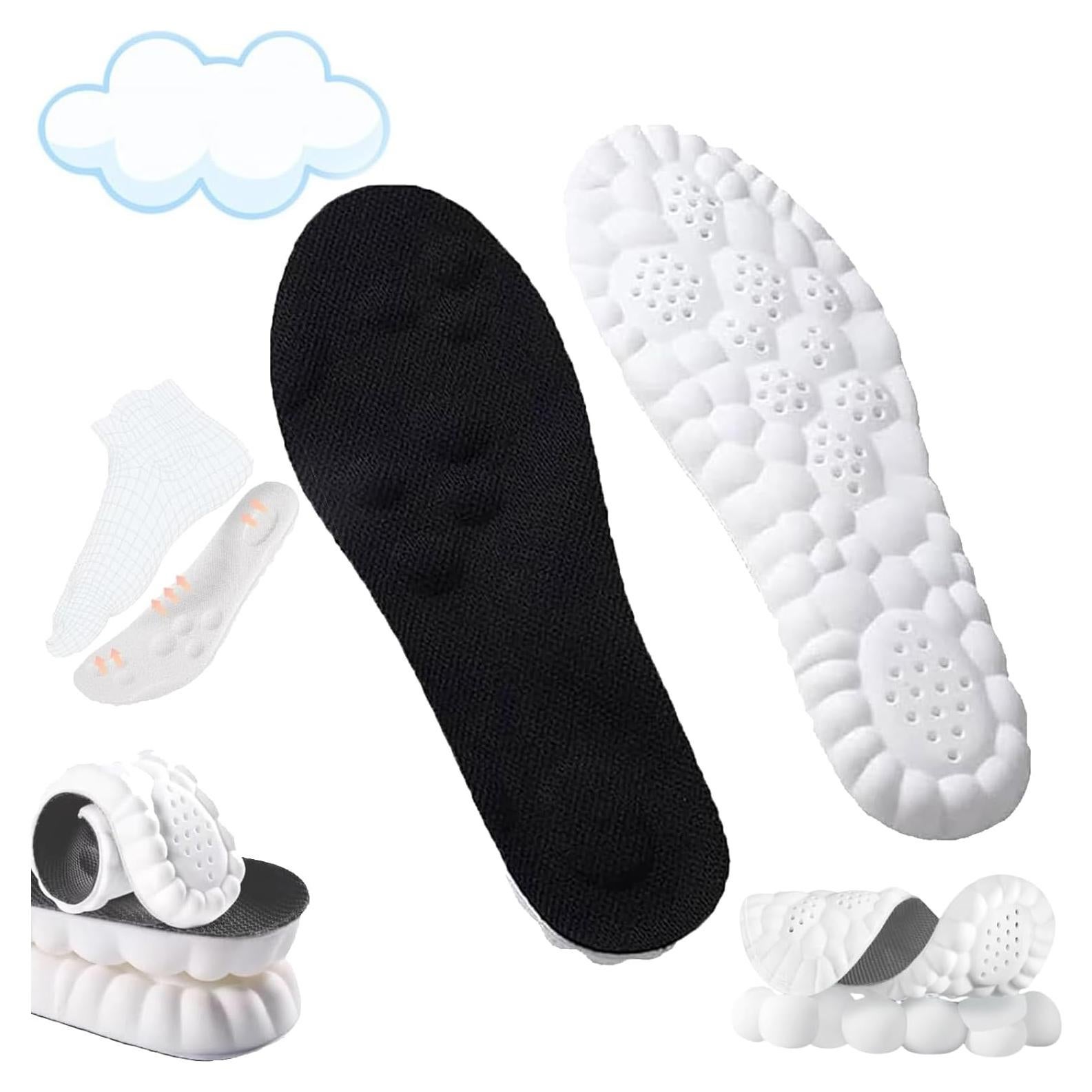 Plantillas 4D Cloud Konenbra - Ultra Cómodas, Soporte Pie 7-8 Negro