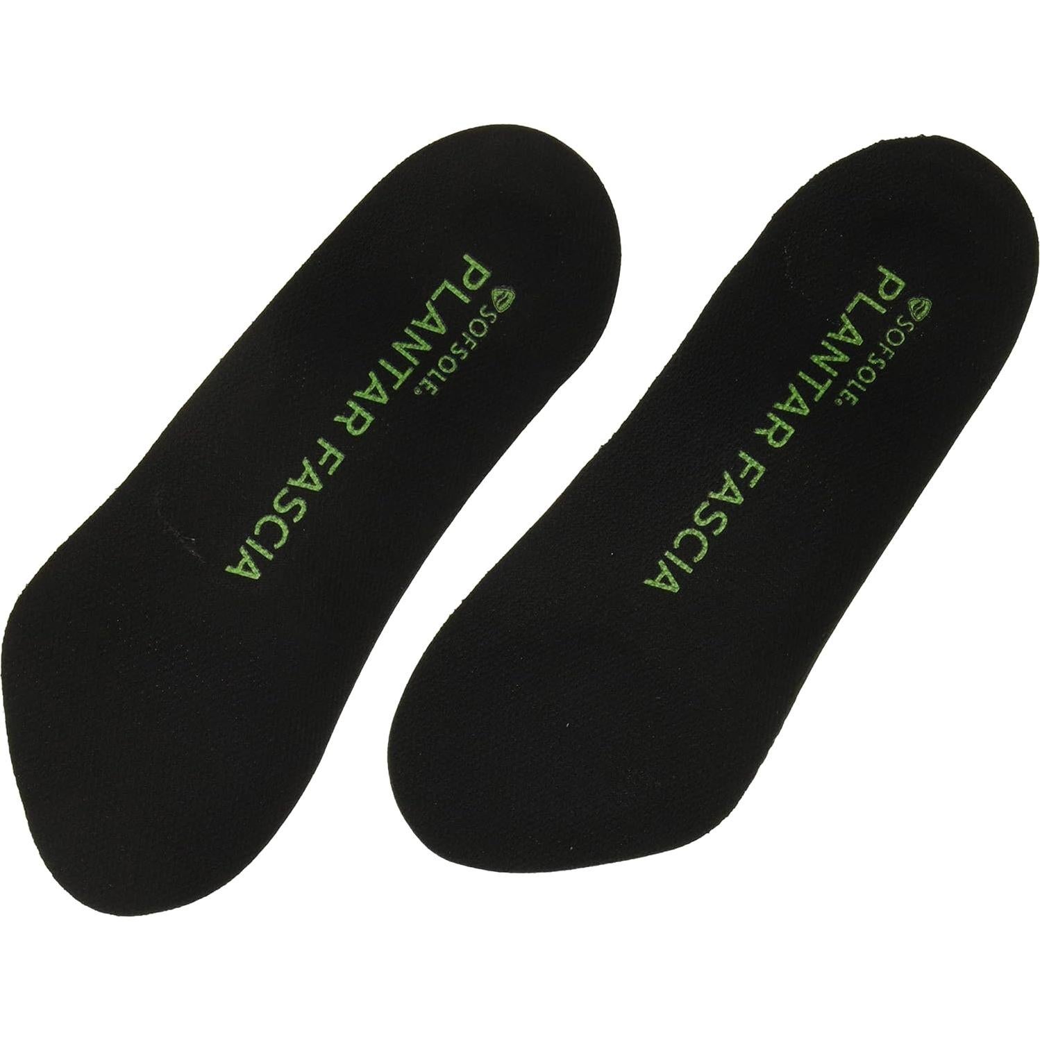 Plantillas Sof Sole 3/4 para Fascia Plantar Negro 5-11