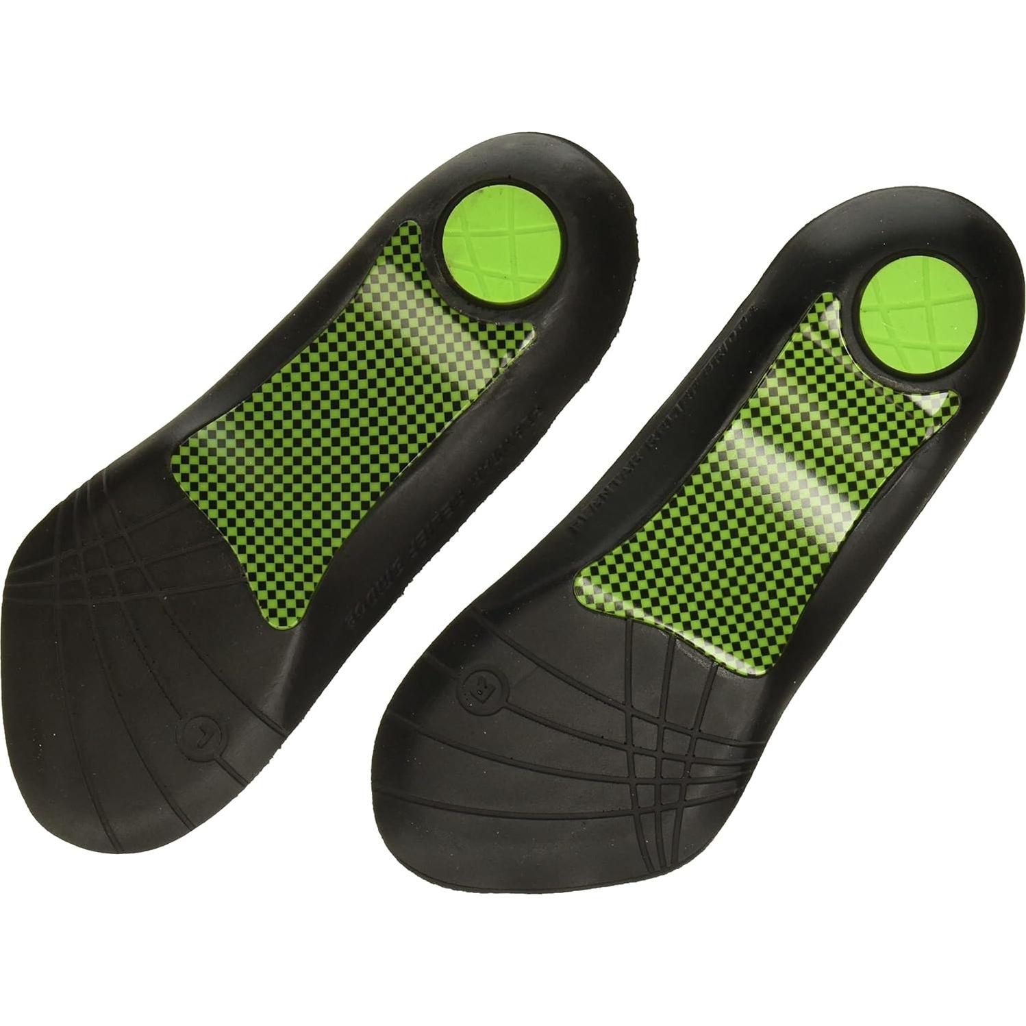 Plantillas Sof Sole 3/4 para Fascia Plantar Negro 5-11