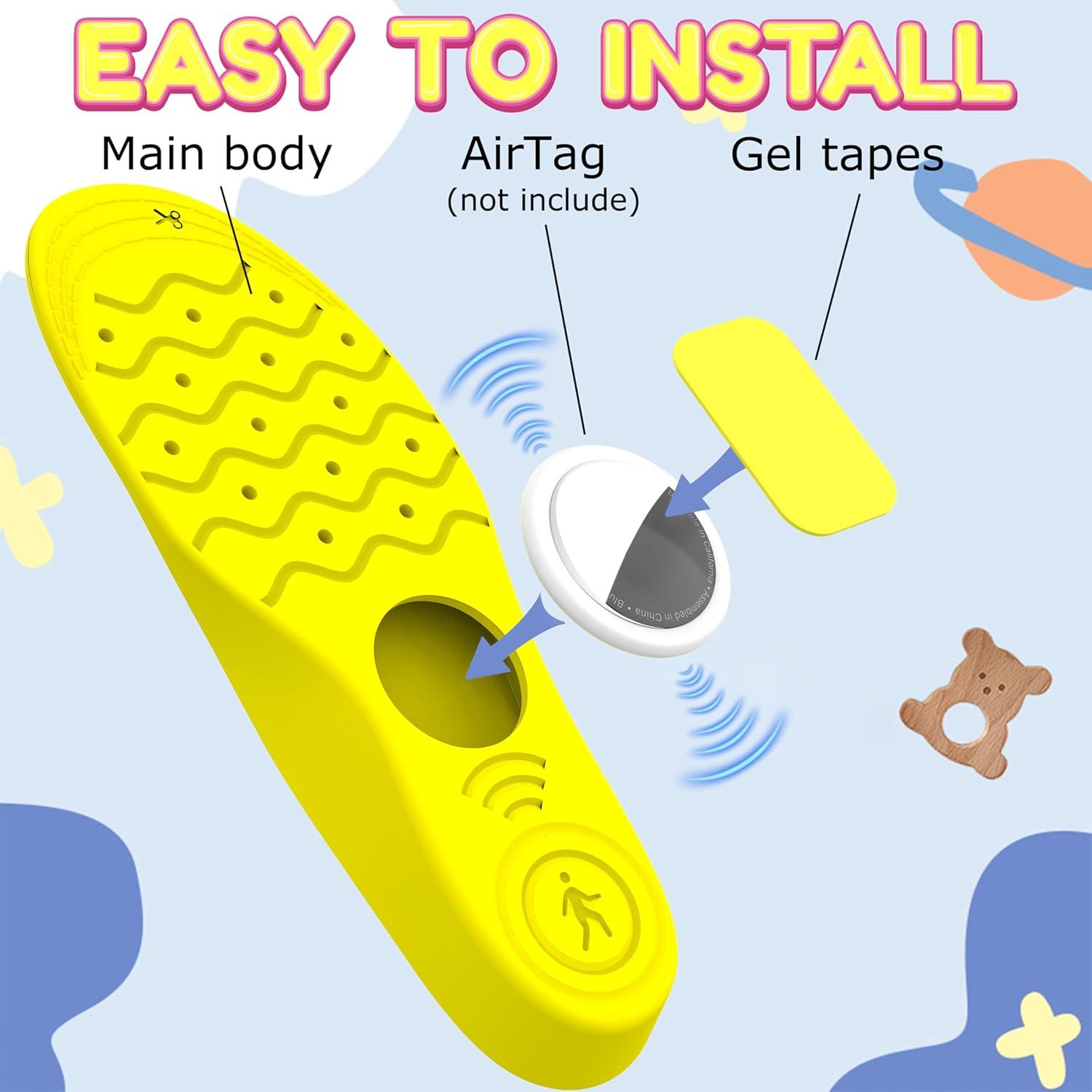 Plantillas Soporte Oculto Sifemp para AirTag Niños 175-190mm Amarillo