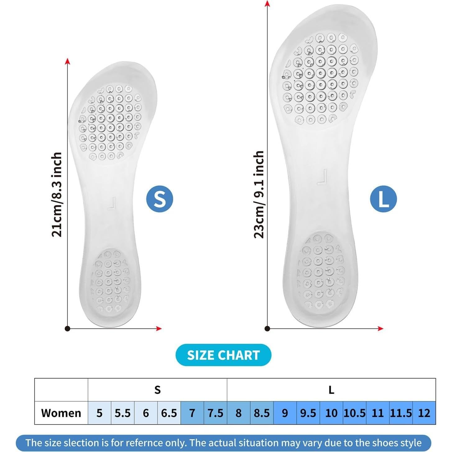 Plantillas de Gel Antideslizantes AUTPRO para Tacones Altos 7.5-10