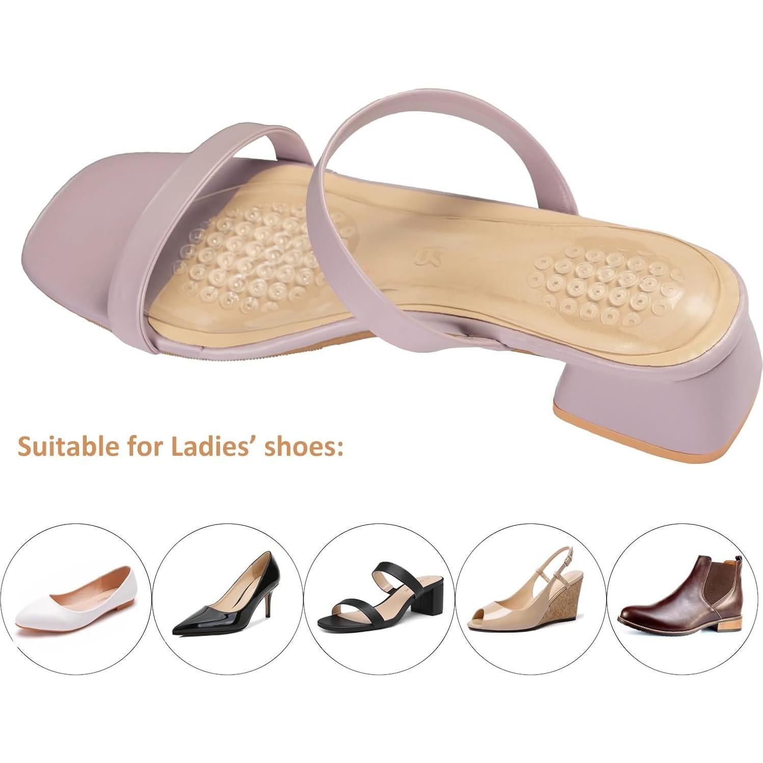 Plantillas de Gel Antideslizantes AUTPRO para Tacones Altos 7.5-10