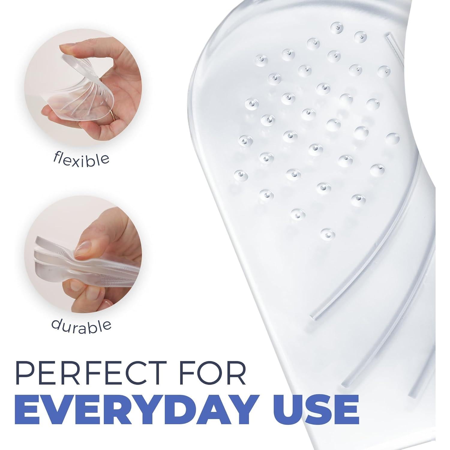 Plantillas de cuña ajustables Bloomdeals, soporte gel 3 capas