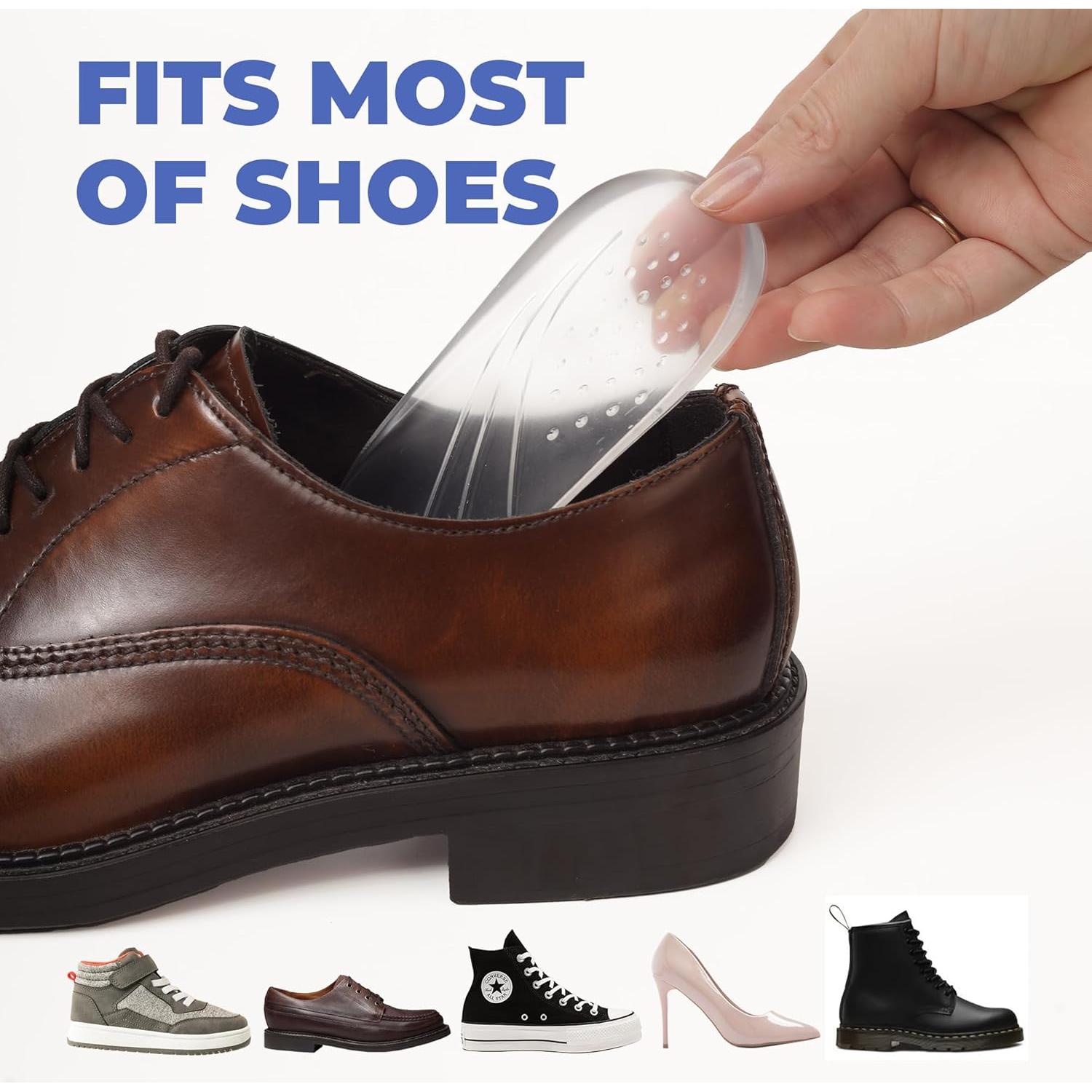 Plantillas de cuña ajustables Bloomdeals, soporte gel 3 capas