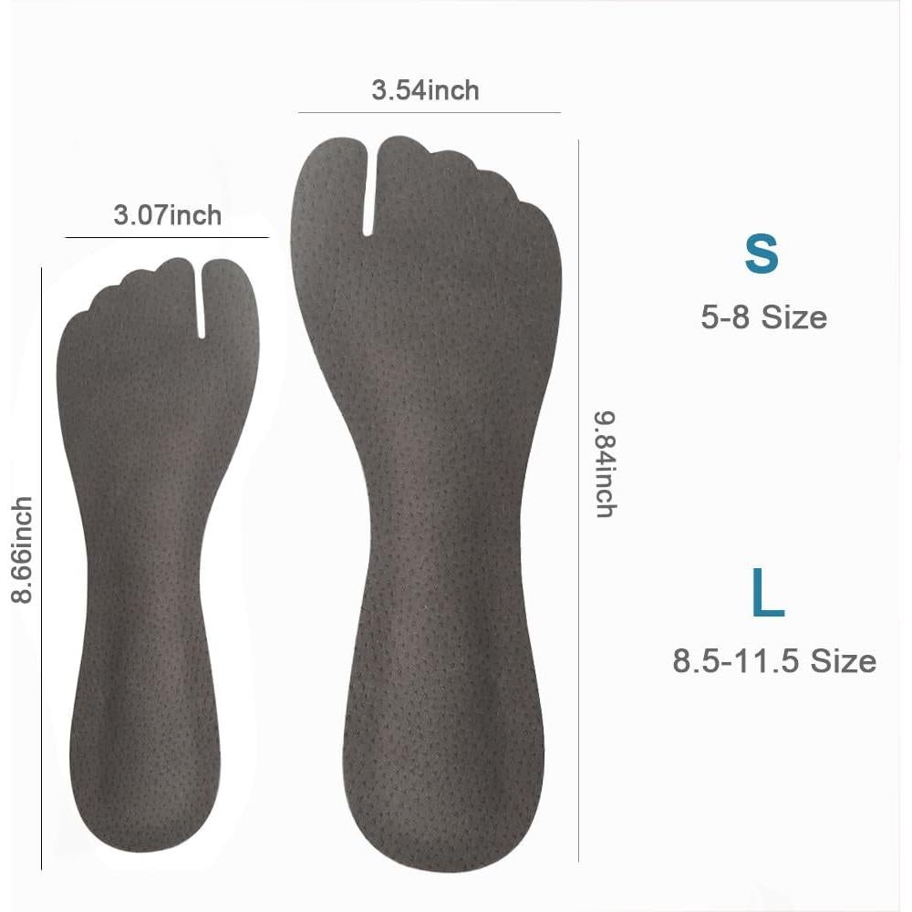 2 Pares Plantillas Antideslizantes BTXYM Piel de Cerdo 5-8