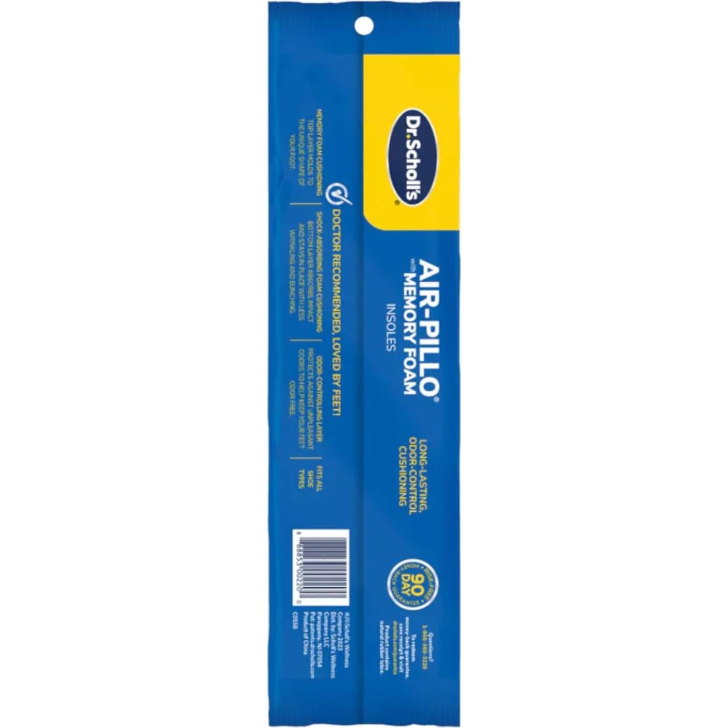 Plantillas Dr. Scholl's Air-Pillo Espuma Viscoelástica 7-13 / 5-10