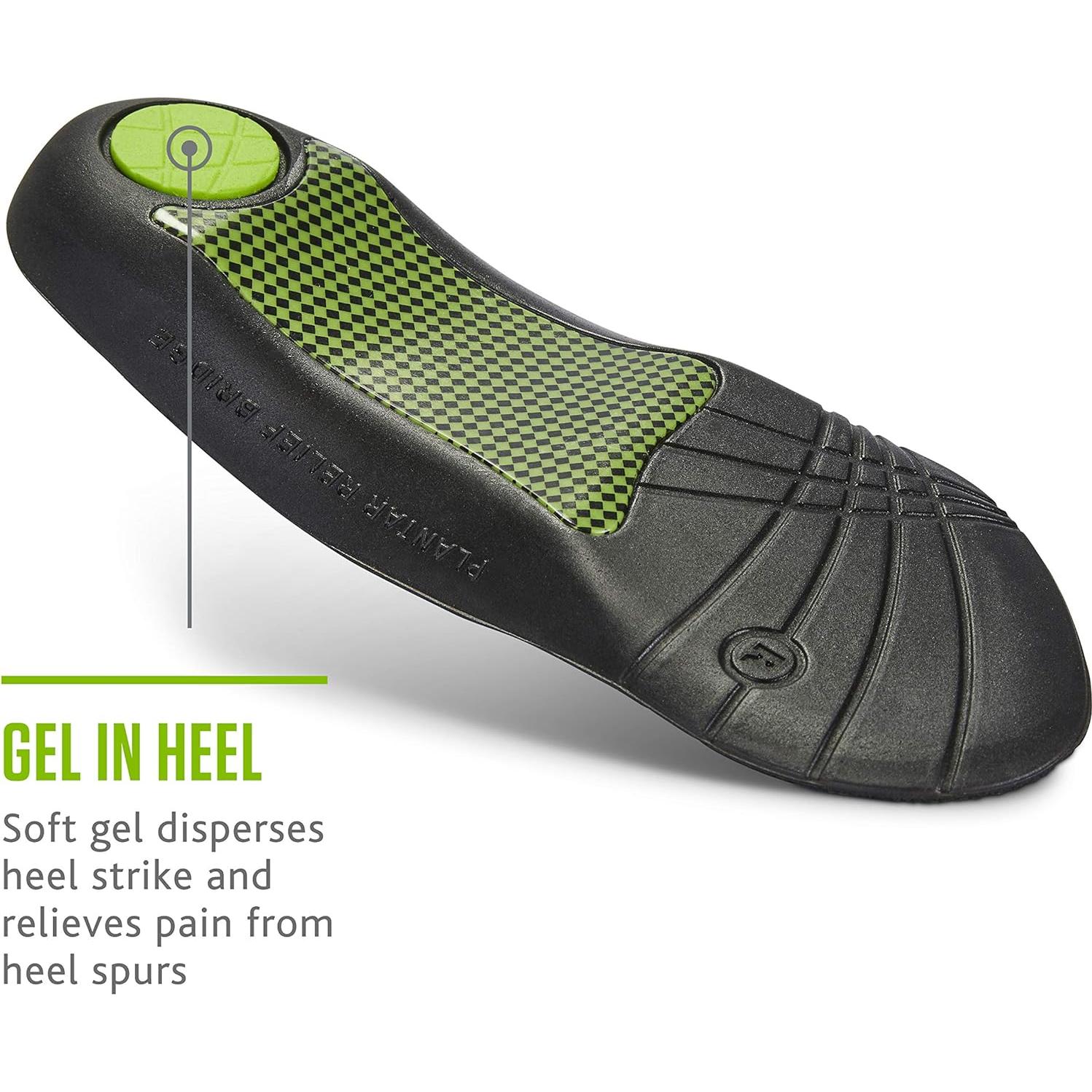 Plantillas Sof Sole para Hombre 3/4 Soporte Fascia Plantar