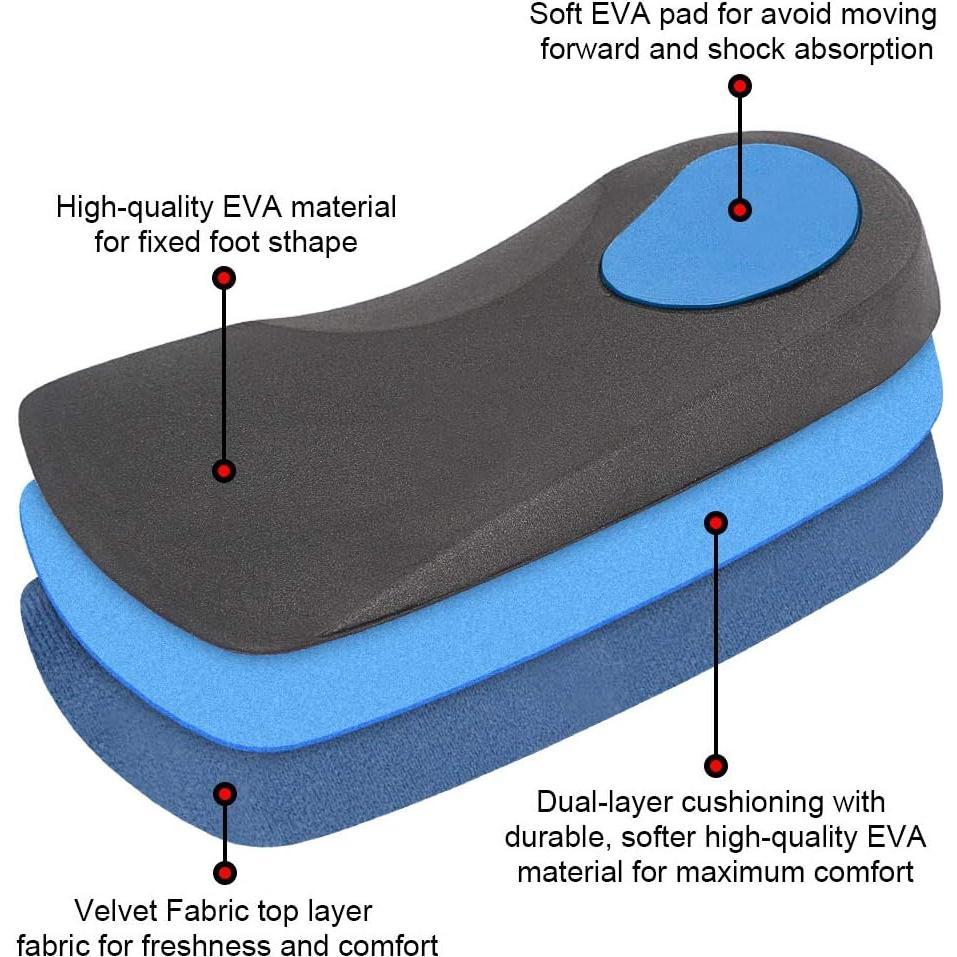 Plantillas ortopédicas Dr. Foot 3/4 para pies planos y dolor