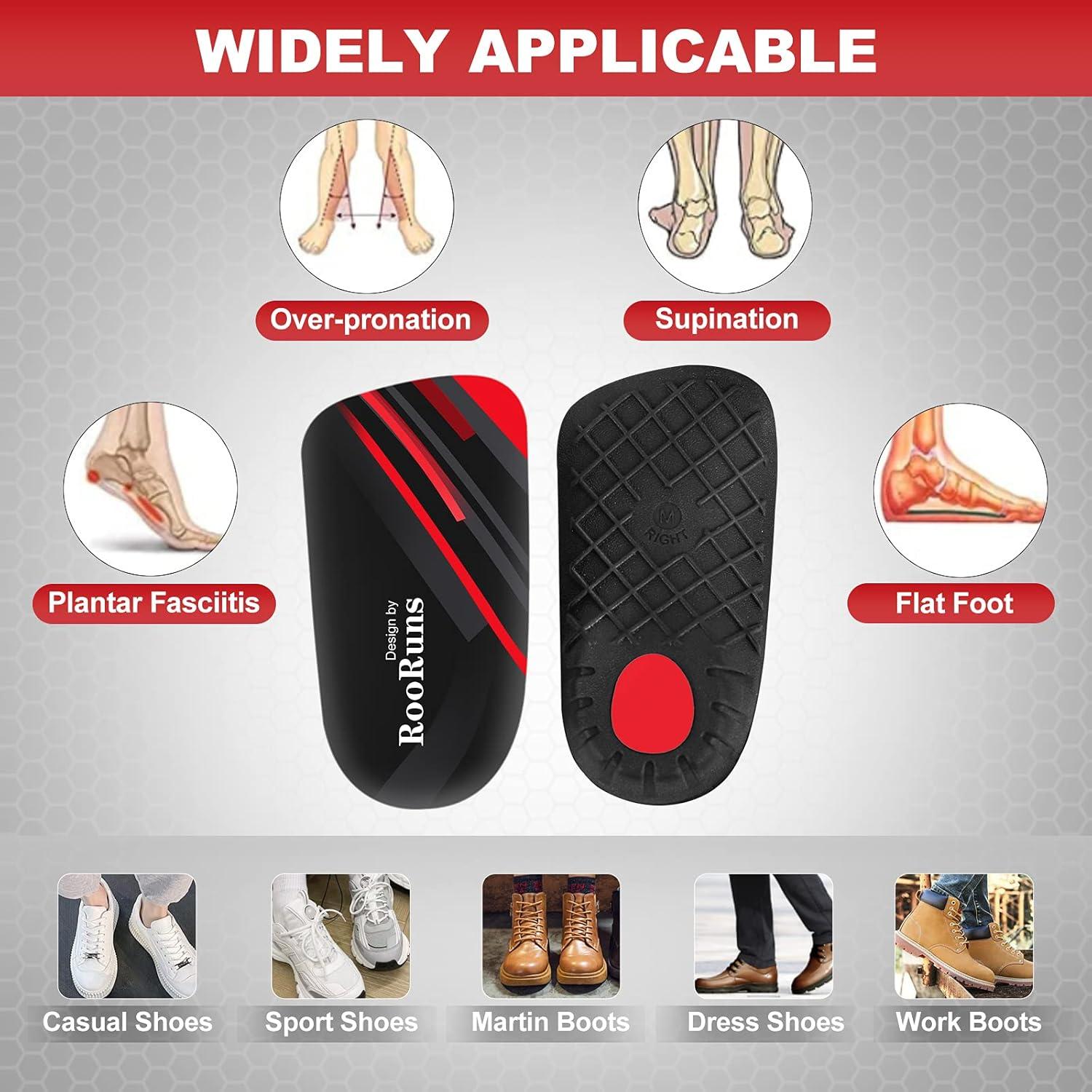 Plantillas ortopédicas RooRuns L para fascitis plantar 3/4