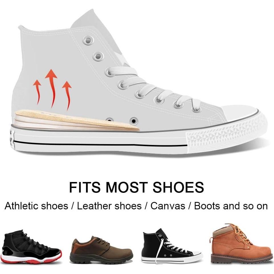 Inserts Elevadores de Talón Ajustables Dr.Foot 3 Capas Beige