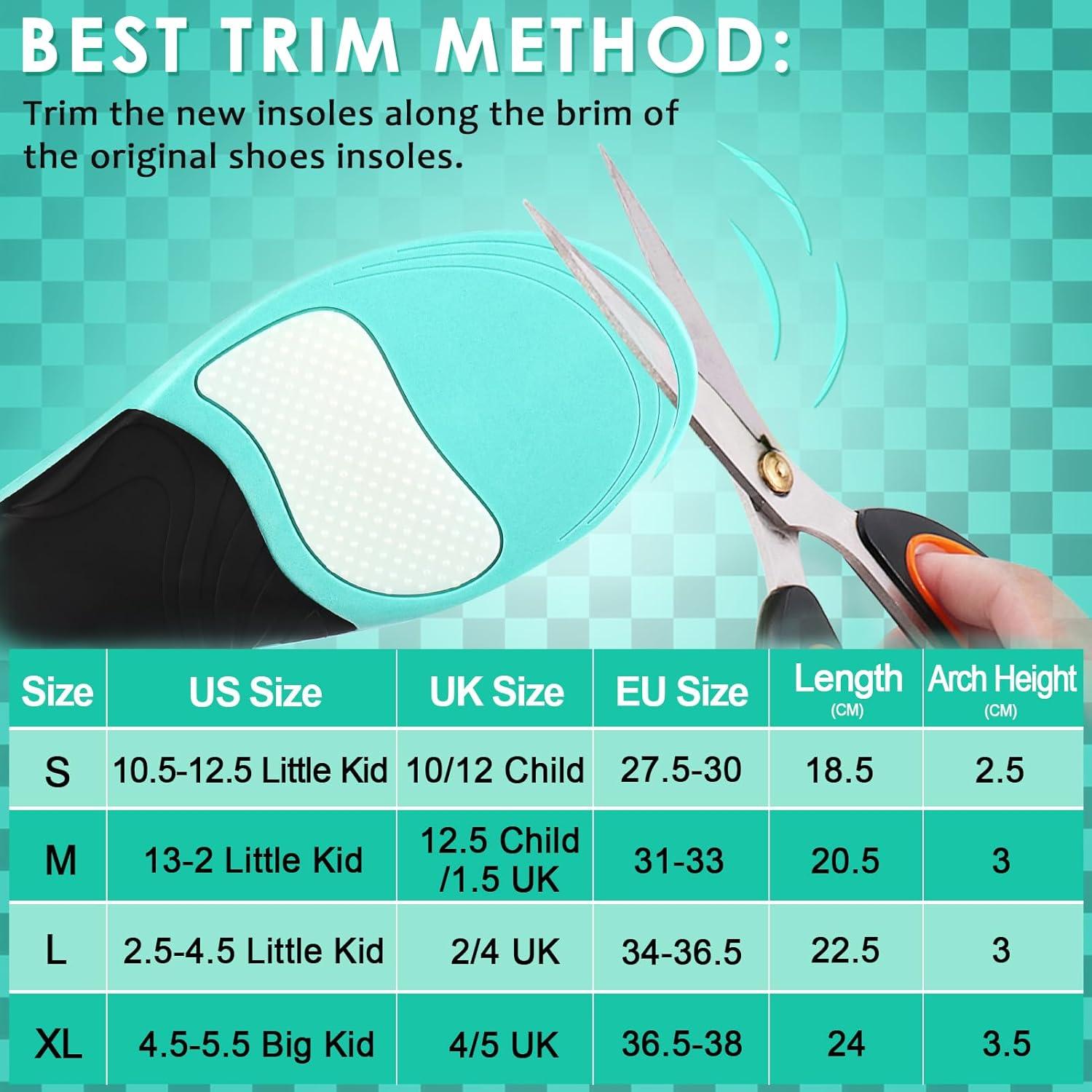 Plantillas Ortopédicas ROCKTAKIN para Niños - Soporte Arco Alto