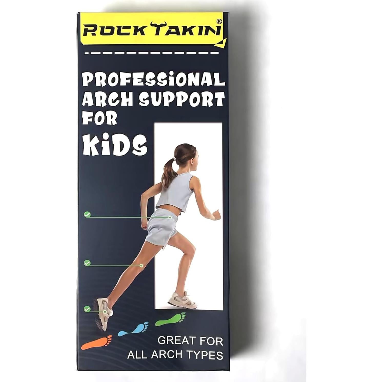 Plantillas Ortopédicas ROCKTAKIN para Niños - Soporte Arco Alto