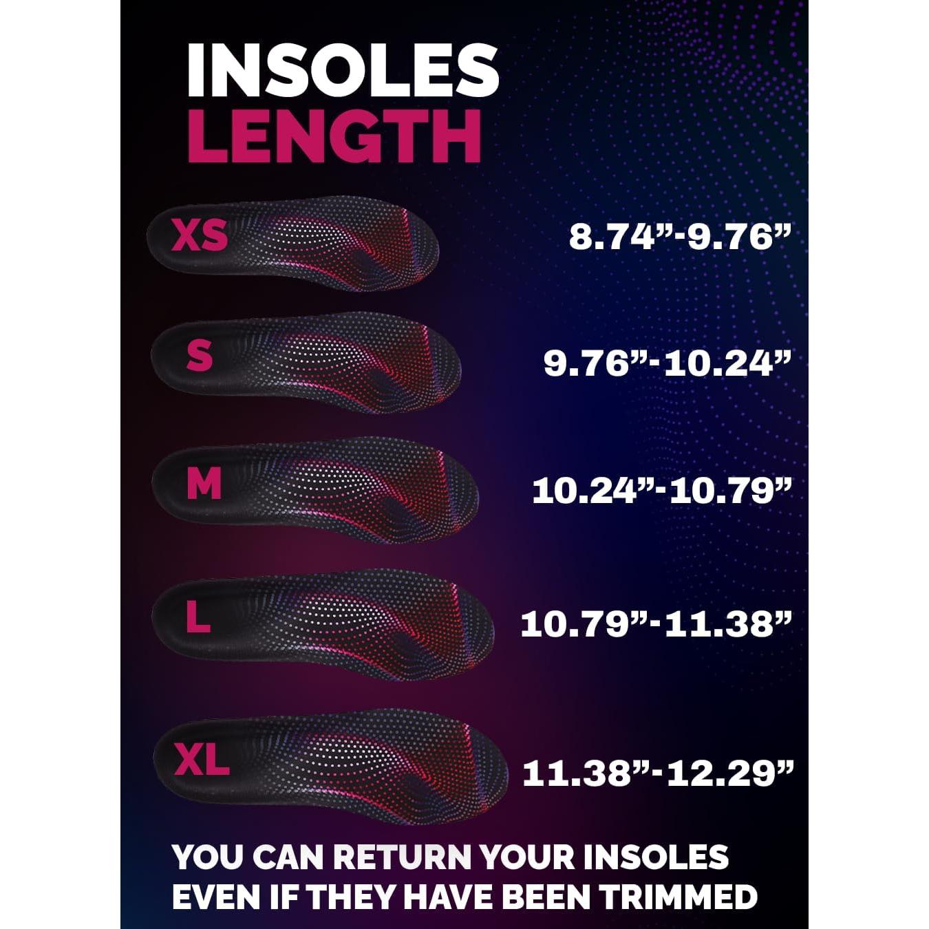 Plantillas de Gel CRUVHEAL para Correr Unisex - Tamaño M