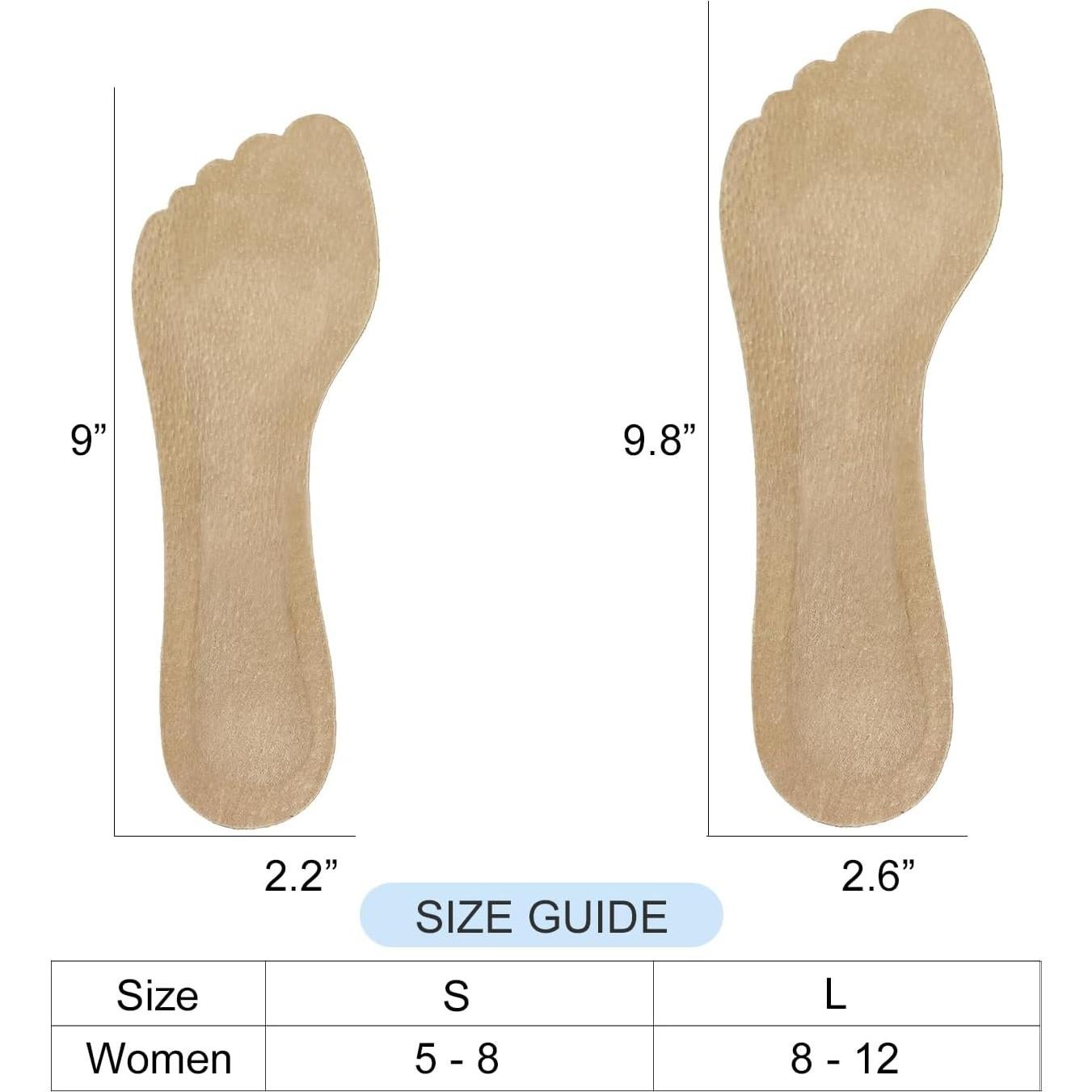 Insertos Antideslizantes de Piel de Cerdo LanJe para Tacones