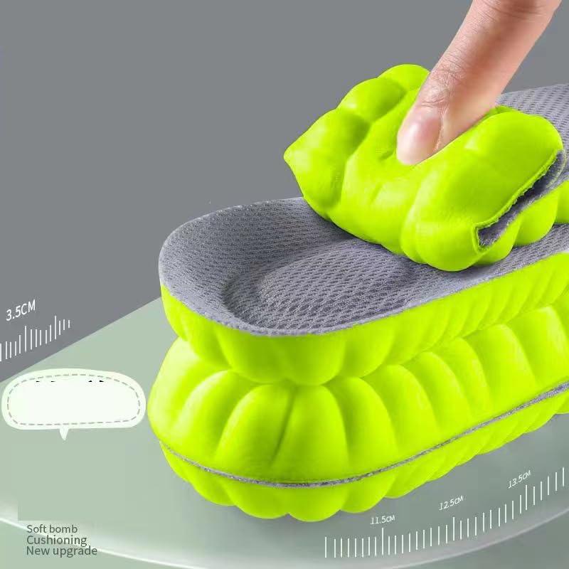 2 Pares de Plantillas 4D Cloud Unisex - Espuma Viscoelástica Verde