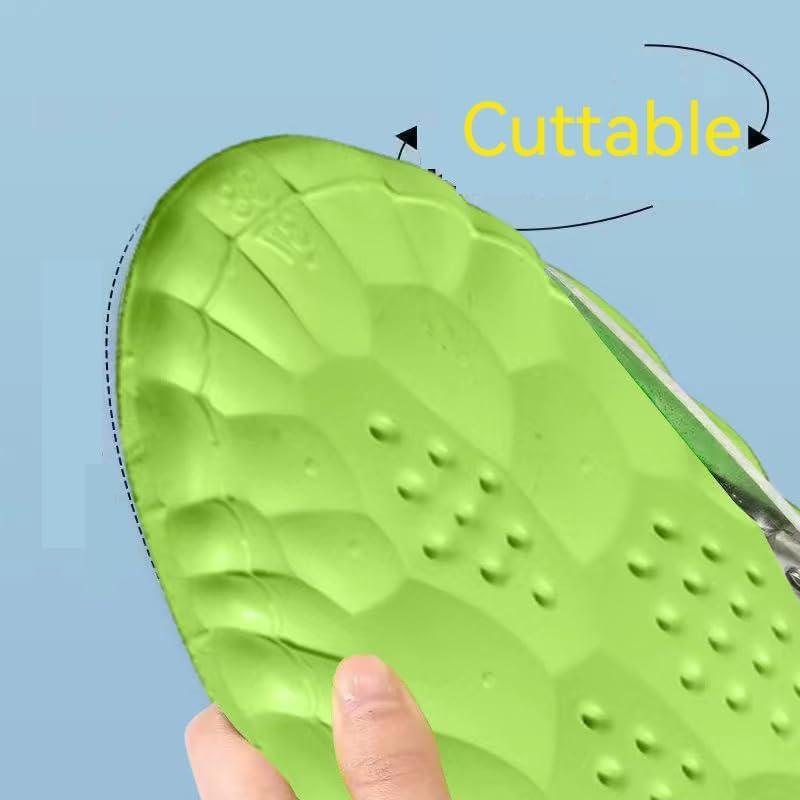 2 Pares de Plantillas 4D Cloud Unisex - Espuma Viscoelástica Verde