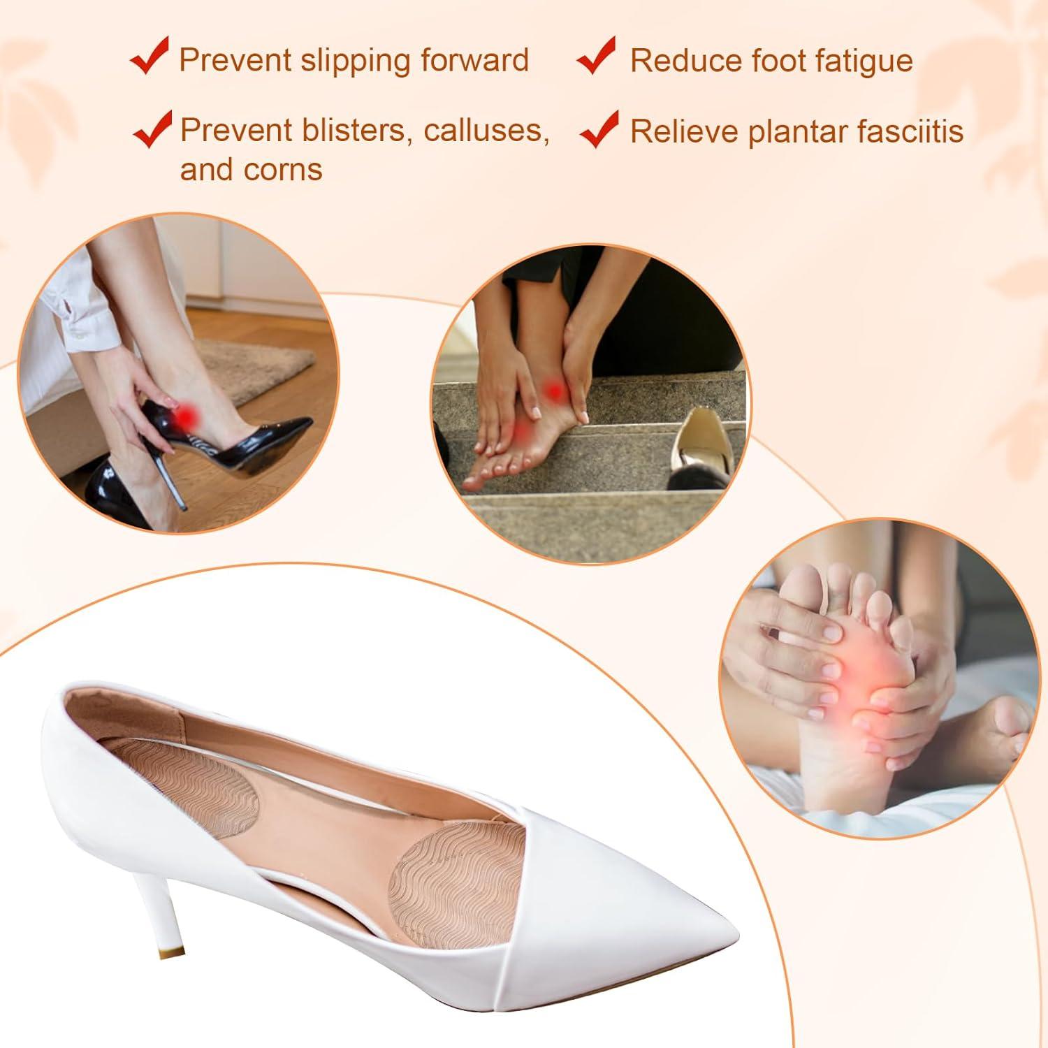 Inserciones para Tacones Altos PEUTIER - 2 Pares Gel Antideslizantes