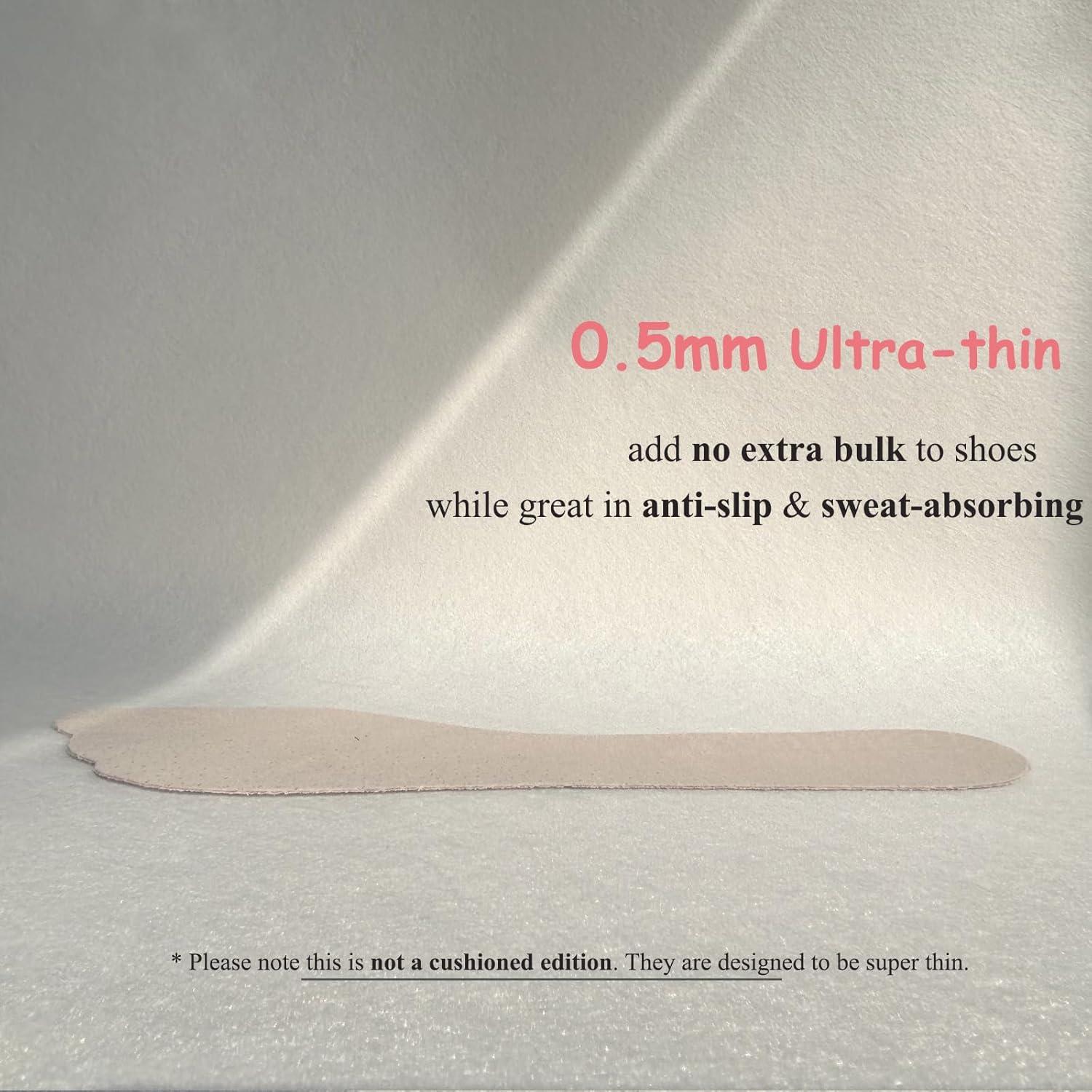 Inserciones Antideslizantes de Piel de Cerdo Marnunu 3/4 para Tacones