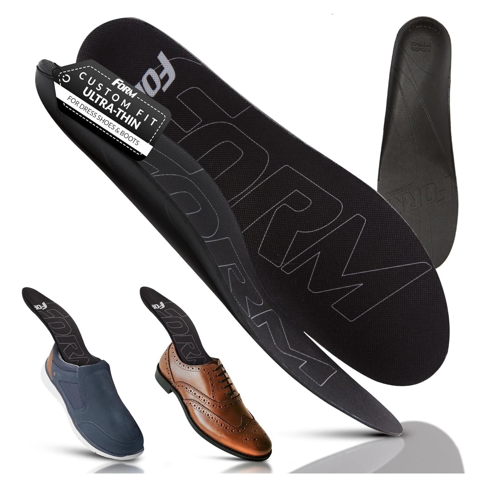 Plantillas Ultra Finas FORM para Fascitis Plantar - Negro 12-12.5