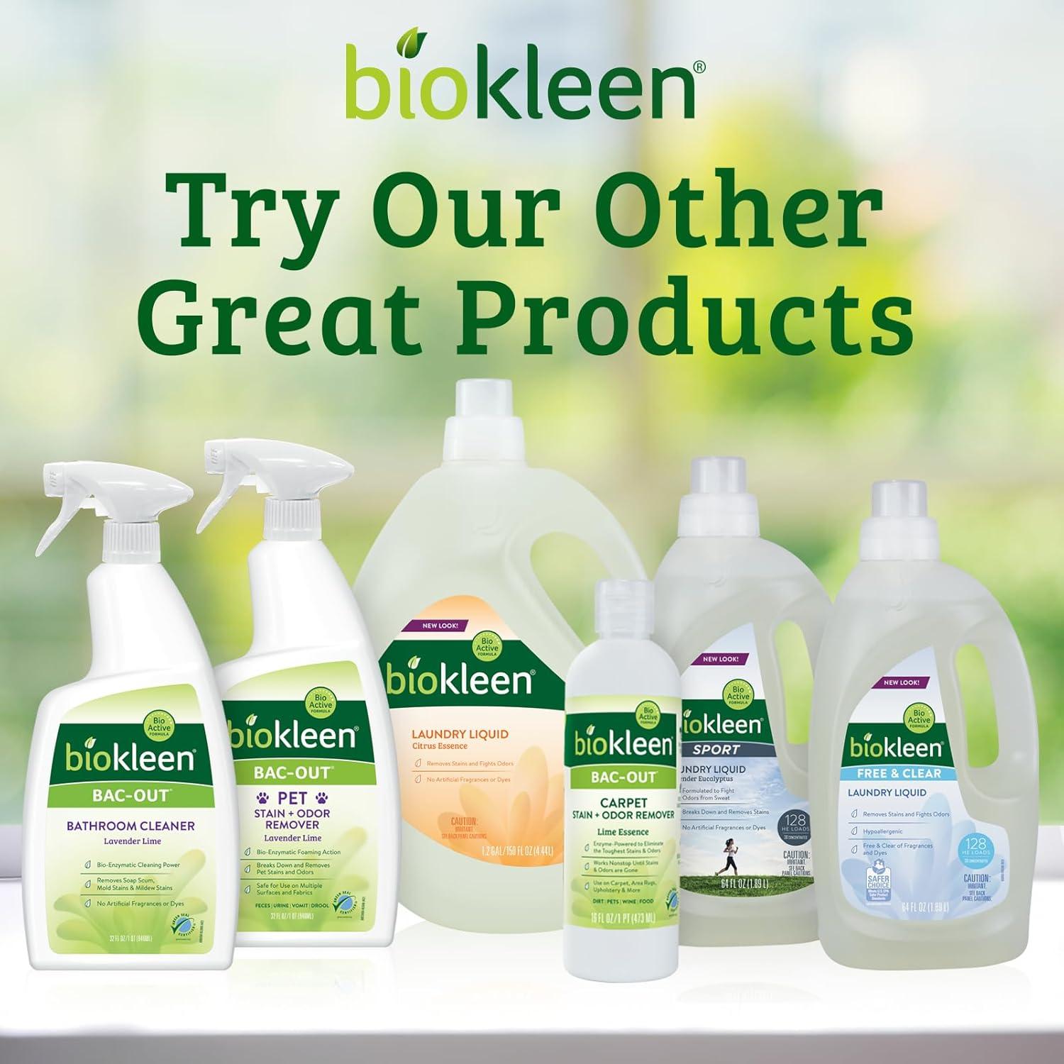 Biokleen Bac-Out 128 Oz Eliminador de Manchas y Olores Ecológico