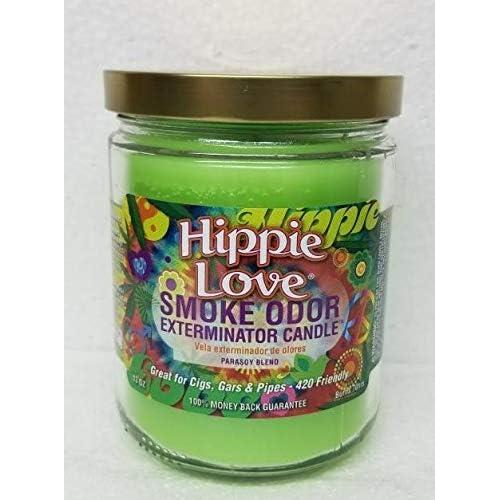 Juego de 3 Velas Exterminador de Olores Amor Hippie 368g