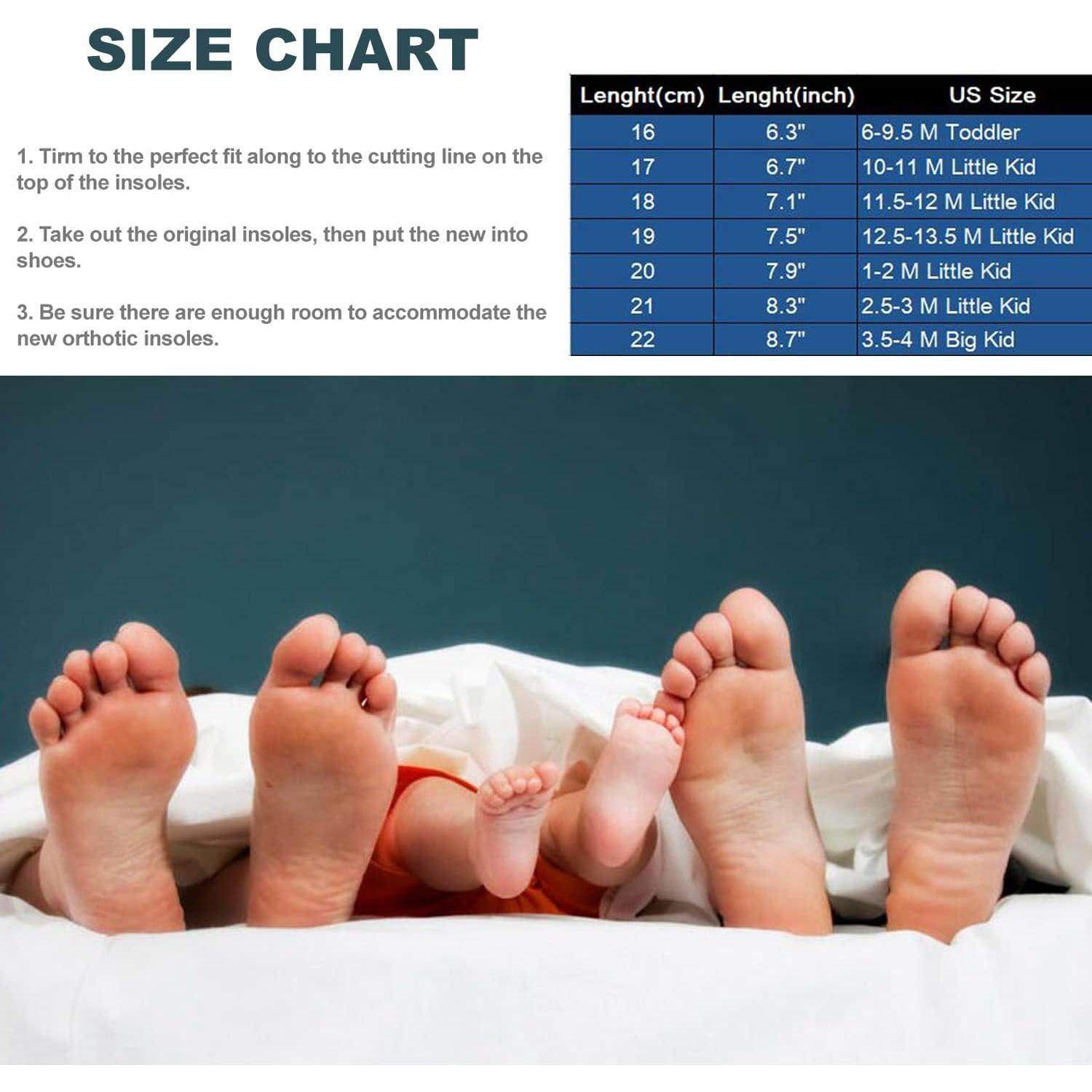 Plantillas Ortopédicas para Niños Bellcon Soporte Arco 20cm