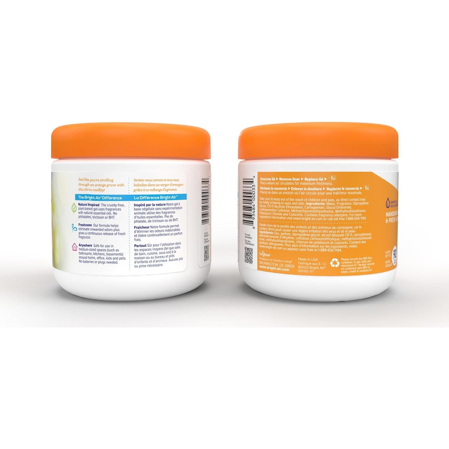 Eliminador de Olores Bright Air 14 oz. Aroma Naranja y Limón