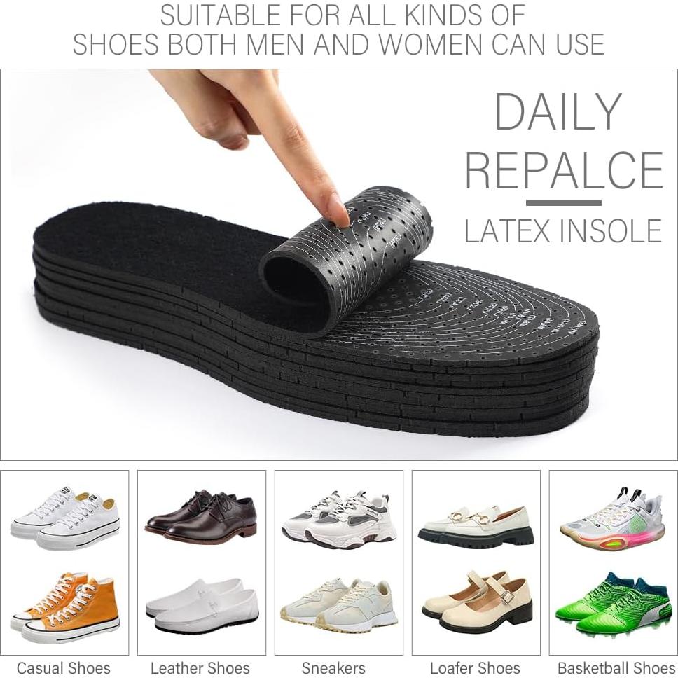 Plantillas Antiodor XINIFOOT con Carbón Activado - Talla EUR35-46