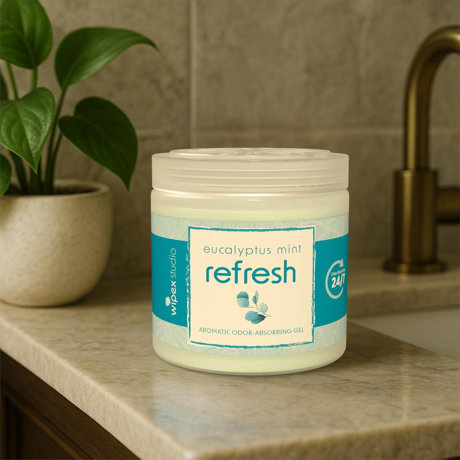 Eliminador de Olores Wipex Eucalipto 3 Tarros Gel 425g