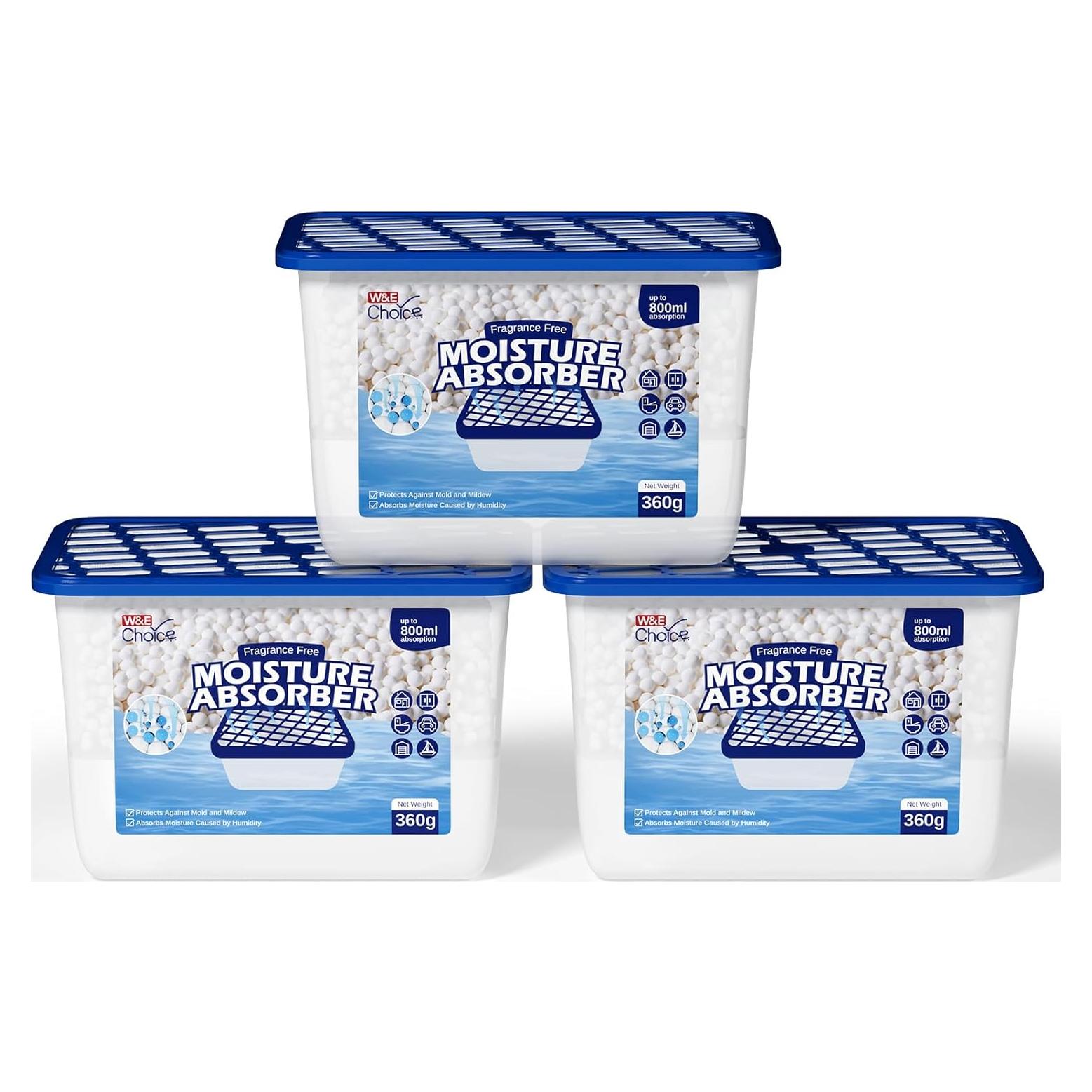 Deshumidificador W&E Choice 800ml Sin Fragancia Paquete de 3