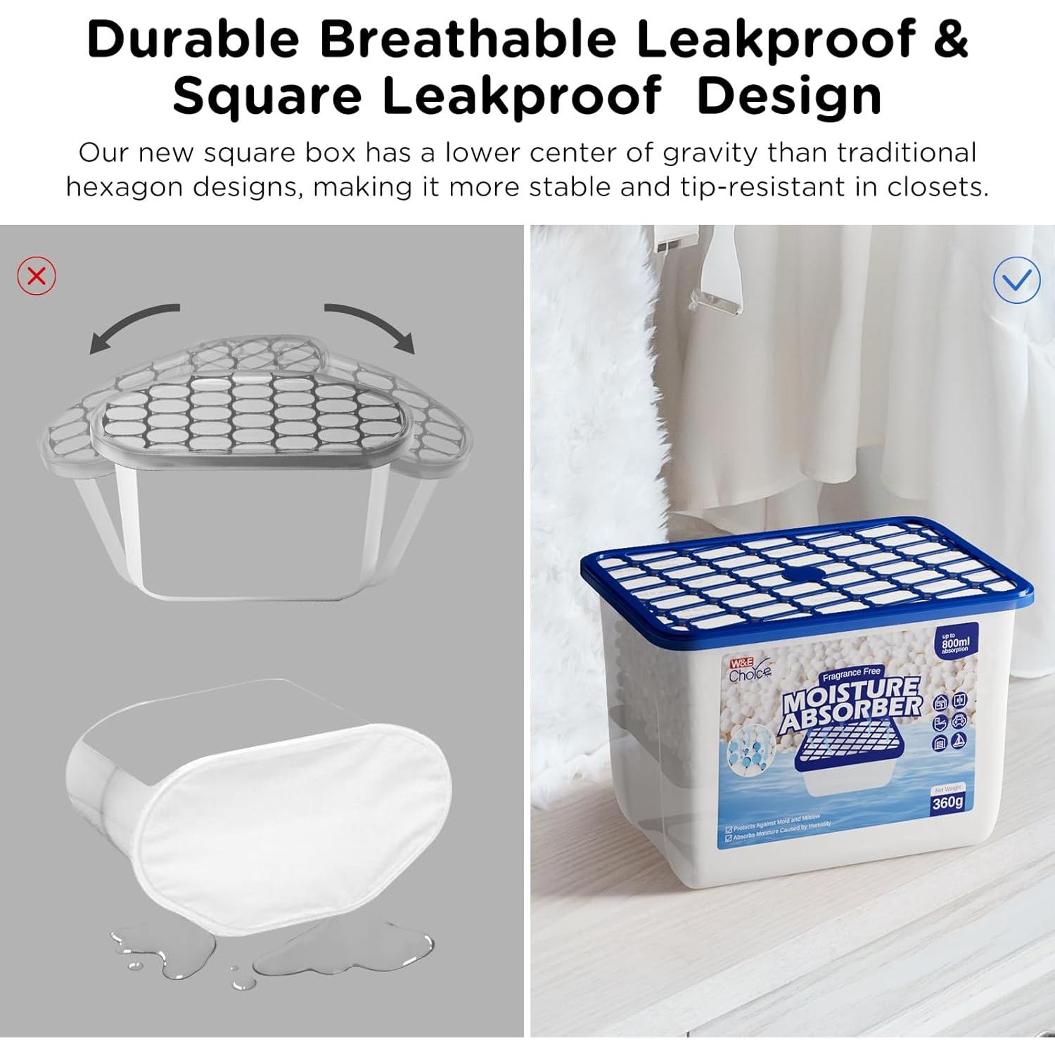 Deshumidificador W&E Choice 800ml Sin Fragancia Paquete de 3