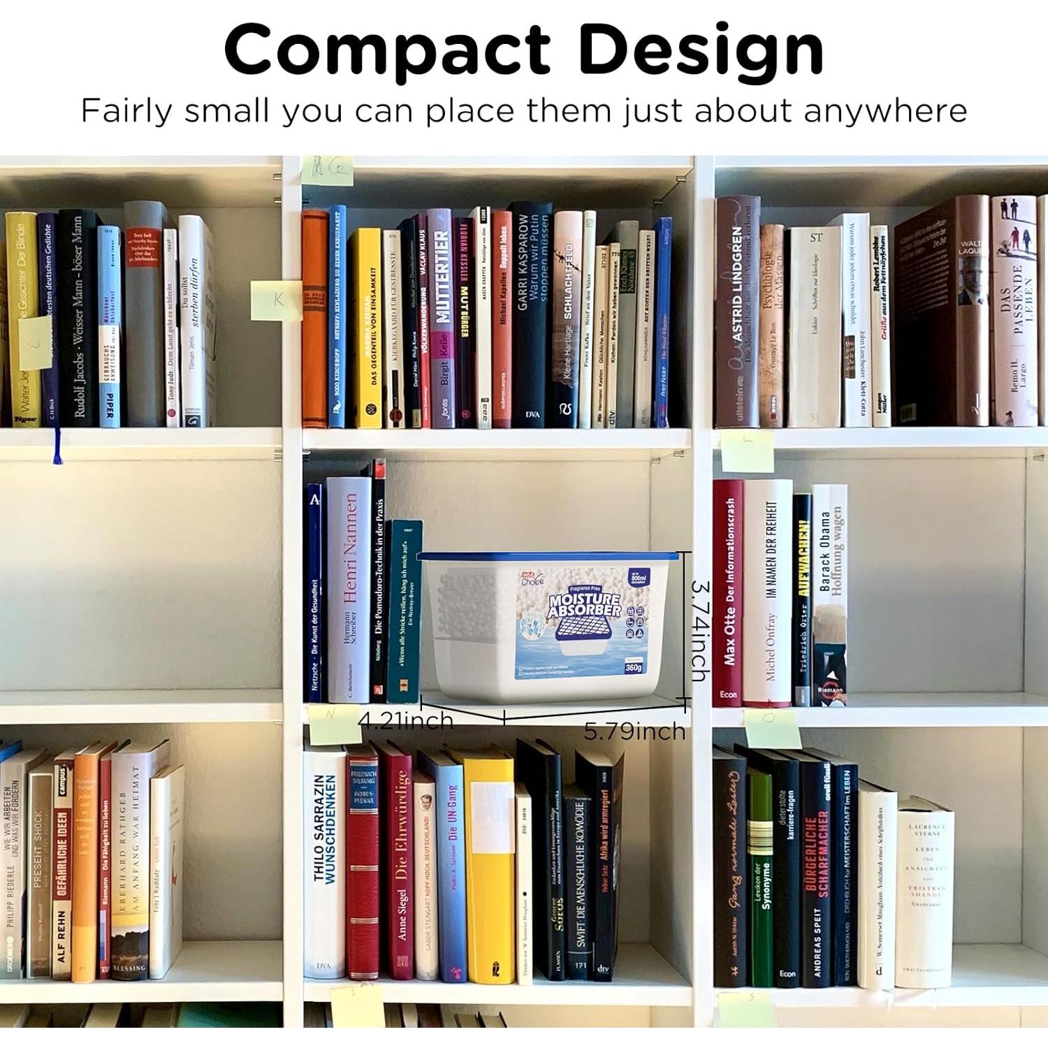 Deshumidificador W&E Choice 800ml Sin Fragancia Paquete de 3