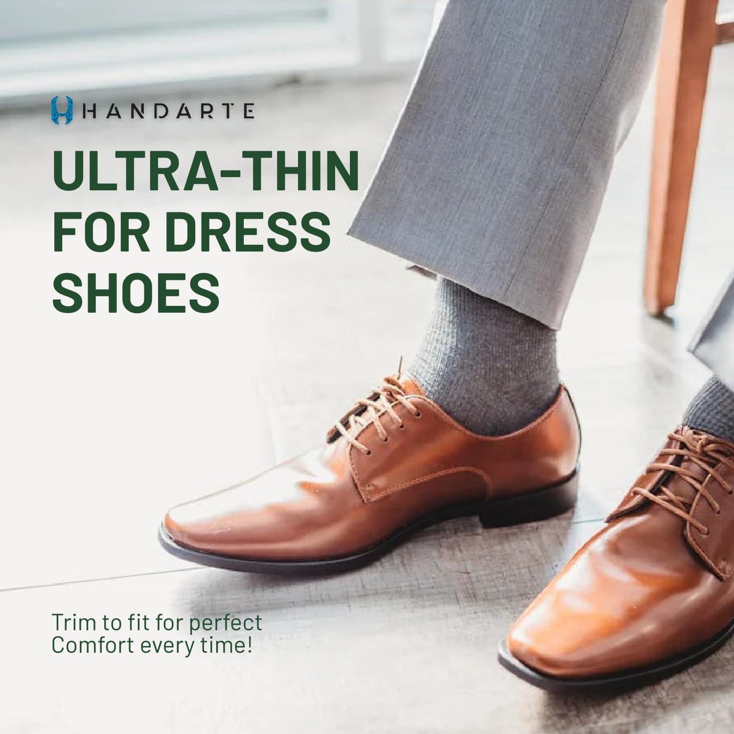 Plantillas de Cuero Anti Olor Handarte - Recortables para Hombres - Grande