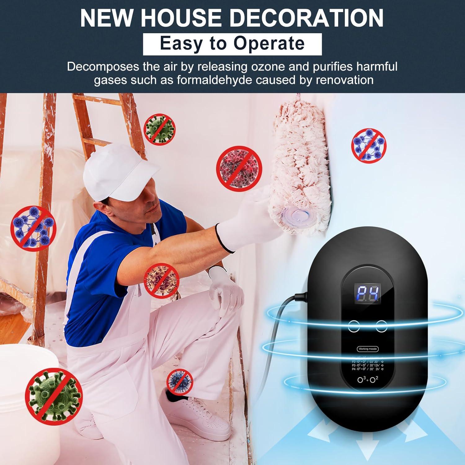 Purificador de Aire de Ozono ICARE GQ53 200mg/h Eliminador de Olores