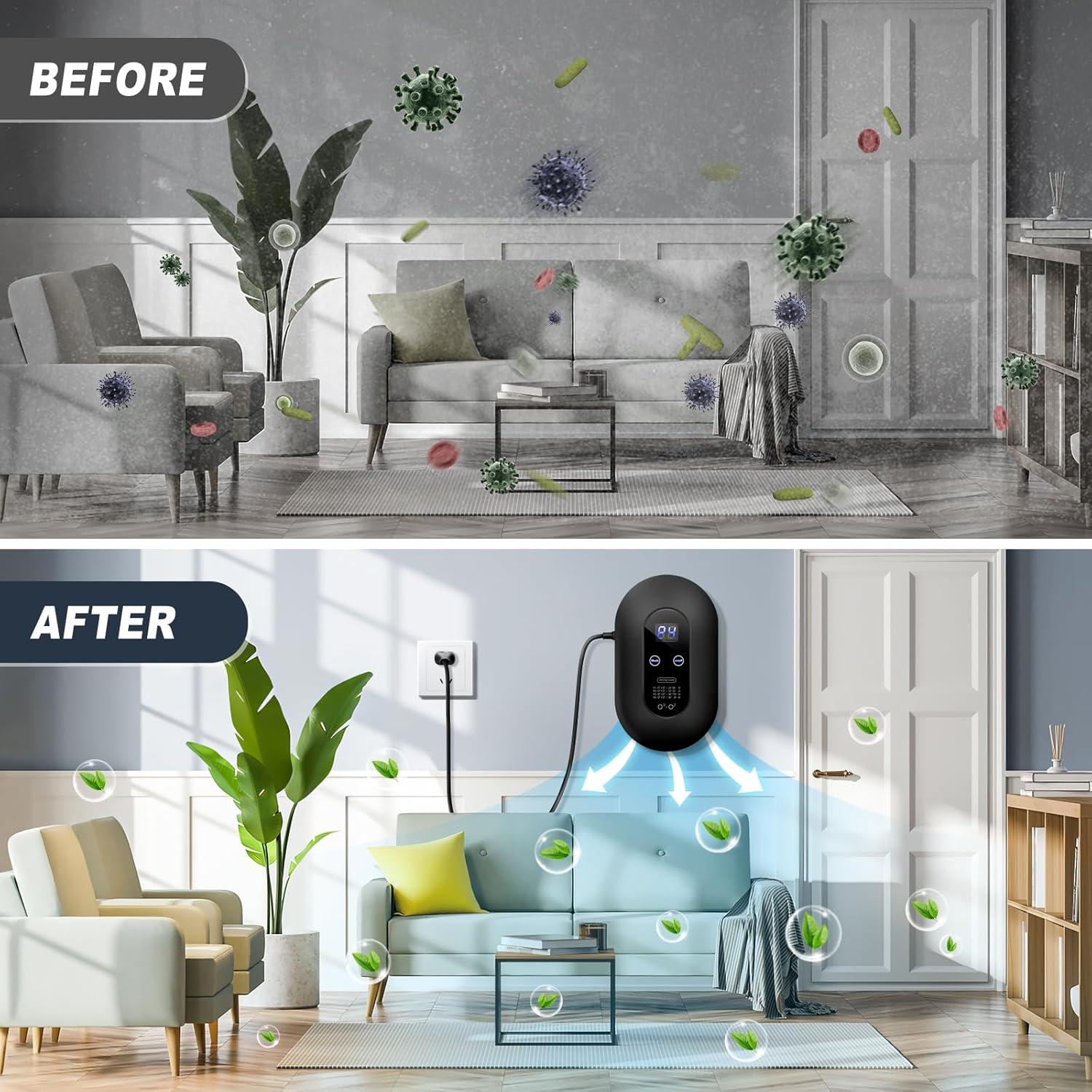 Purificador de Aire de Ozono ICARE GQ53 200mg/h Eliminador de Olores