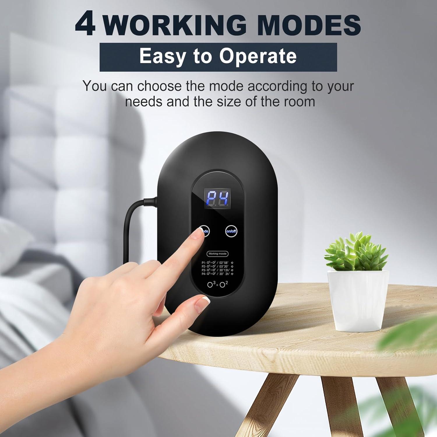 Purificador de Aire de Ozono ICARE GQ53 200mg/h Eliminador de Olores