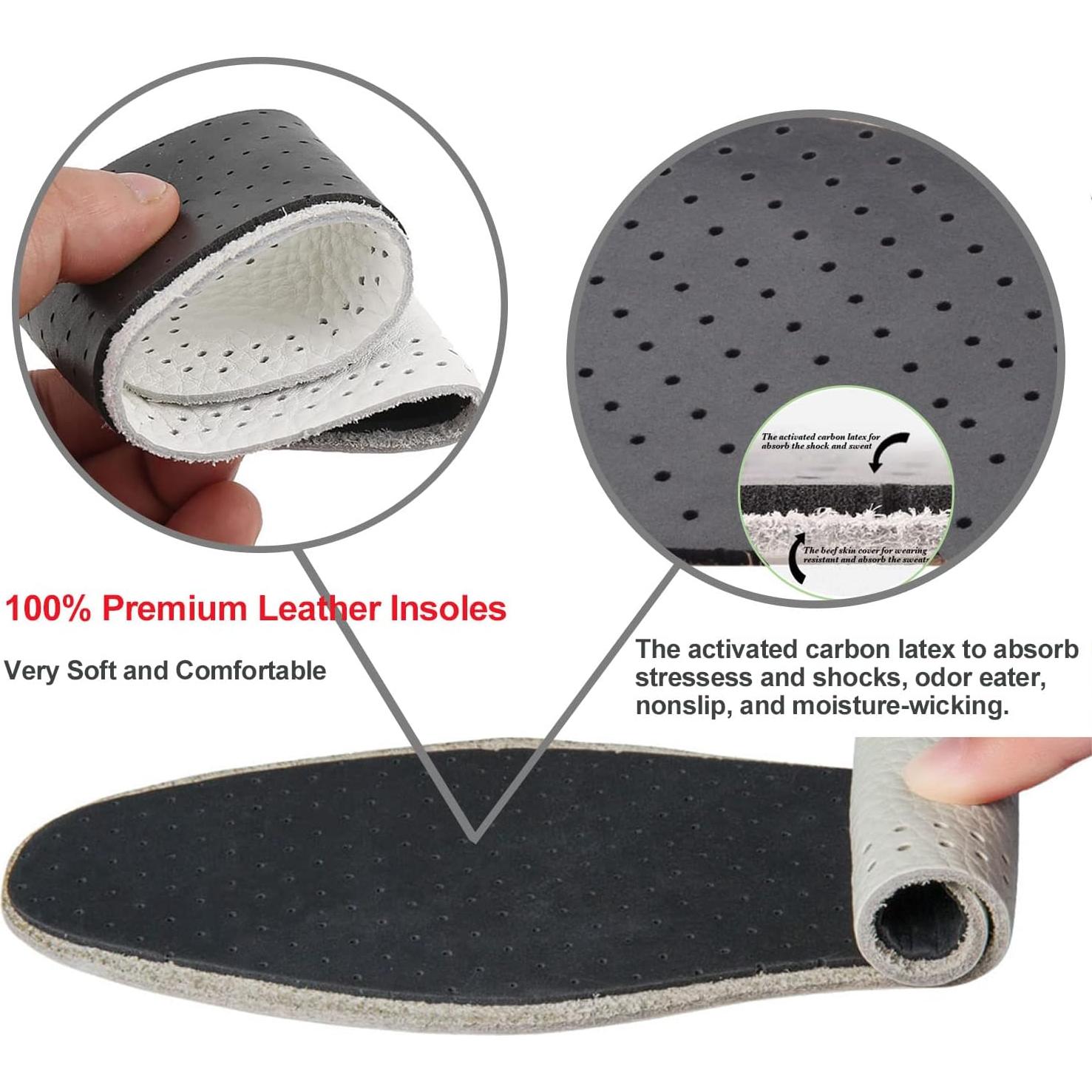 Plantillas de Cuero Bellcon Antideslizantes 3 Pares Mujeres 35-36