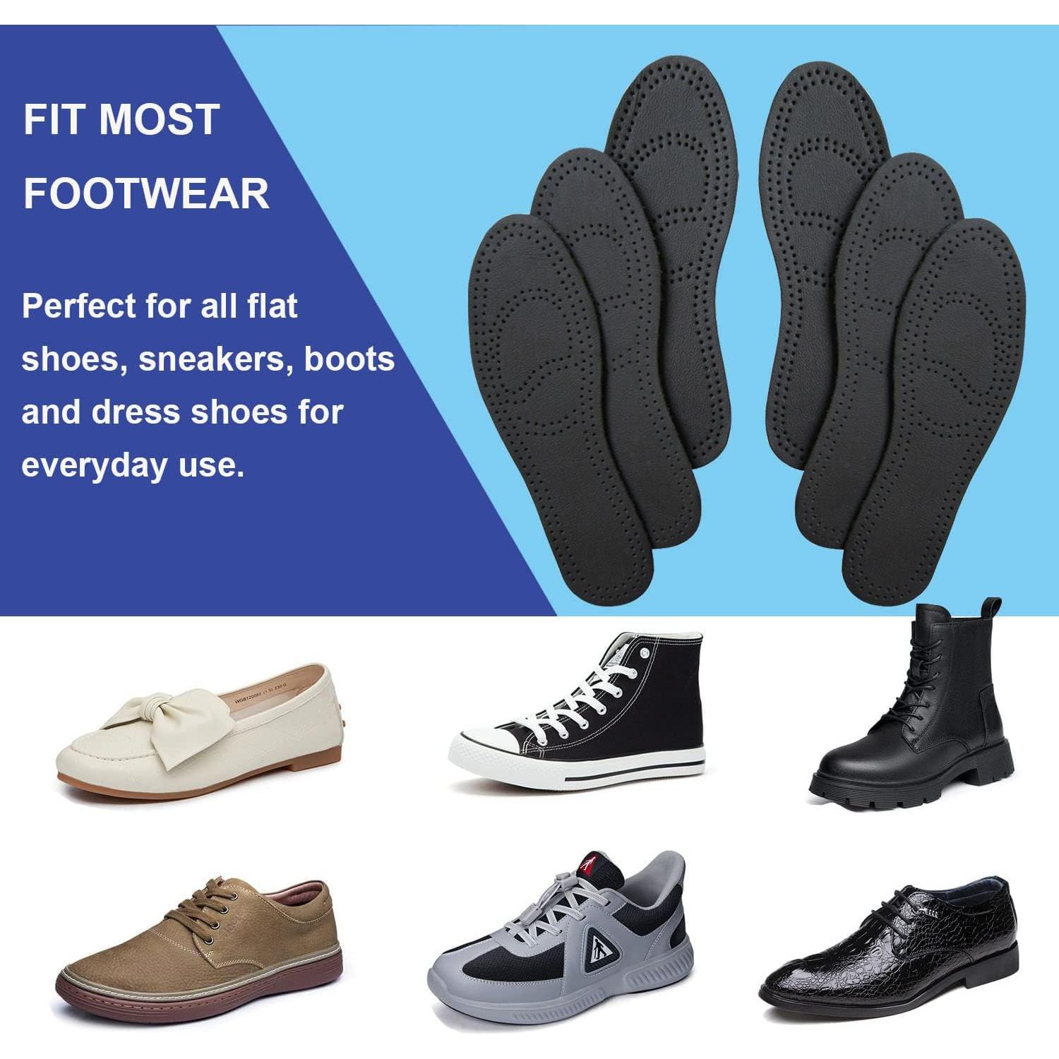 Plantillas de Cuero Bellcon para Mujeres 3 Pares EU 37-38