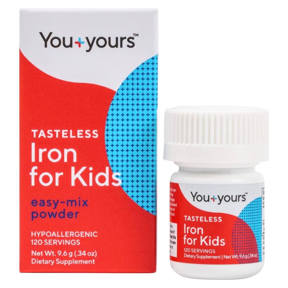 Suplemento de Hierro Sin Sabor para Niños - 120 Porciones