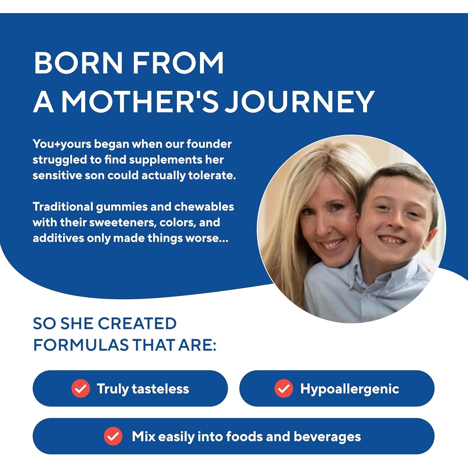 Suplemento de Hierro Sin Sabor para Niños - 120 Porciones