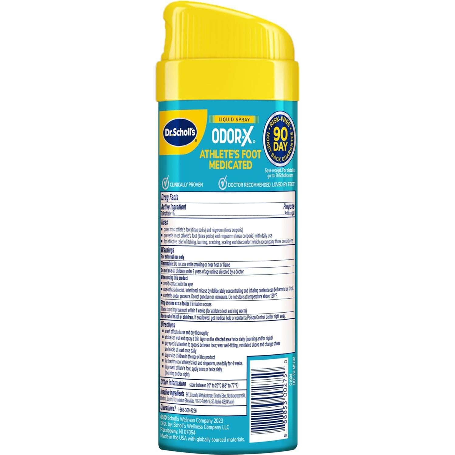 Spray Medicado para Pie de Atleta Dr. Scholl's 150 g